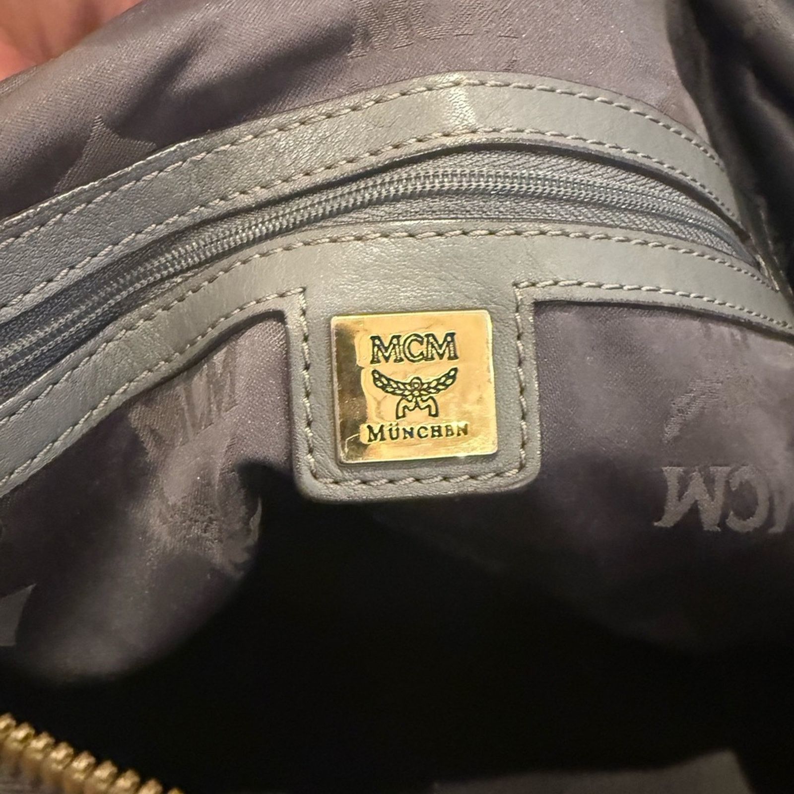 MCM MCM Chocolate gray Leather 2-Way Size ONE SIZE - 11 Thumbnail