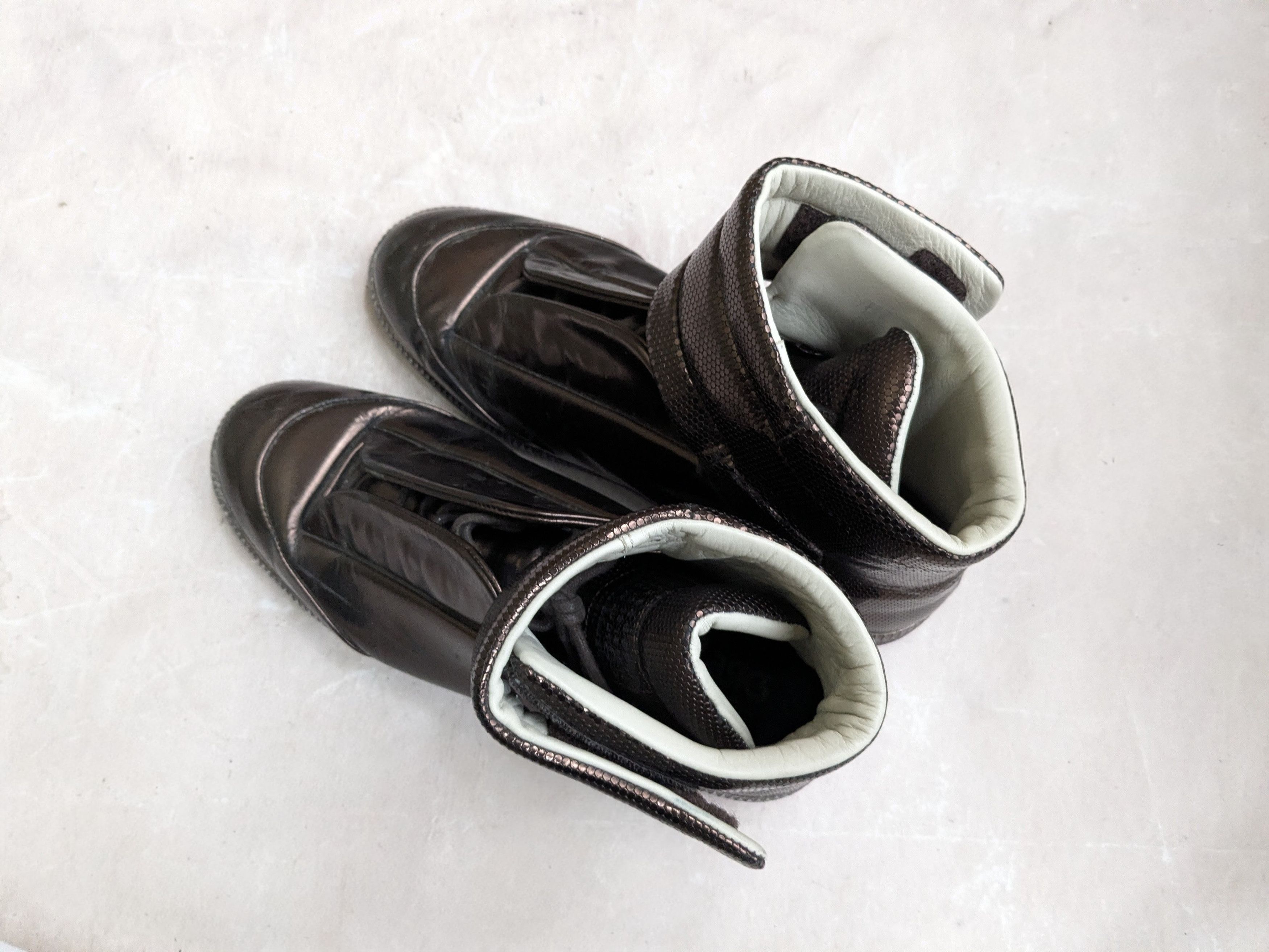 Maison Margiela Maison Margiela Future Brown Metallic 10 43 High Tops Size US 9 / EU 42 - 14 Thumbnail