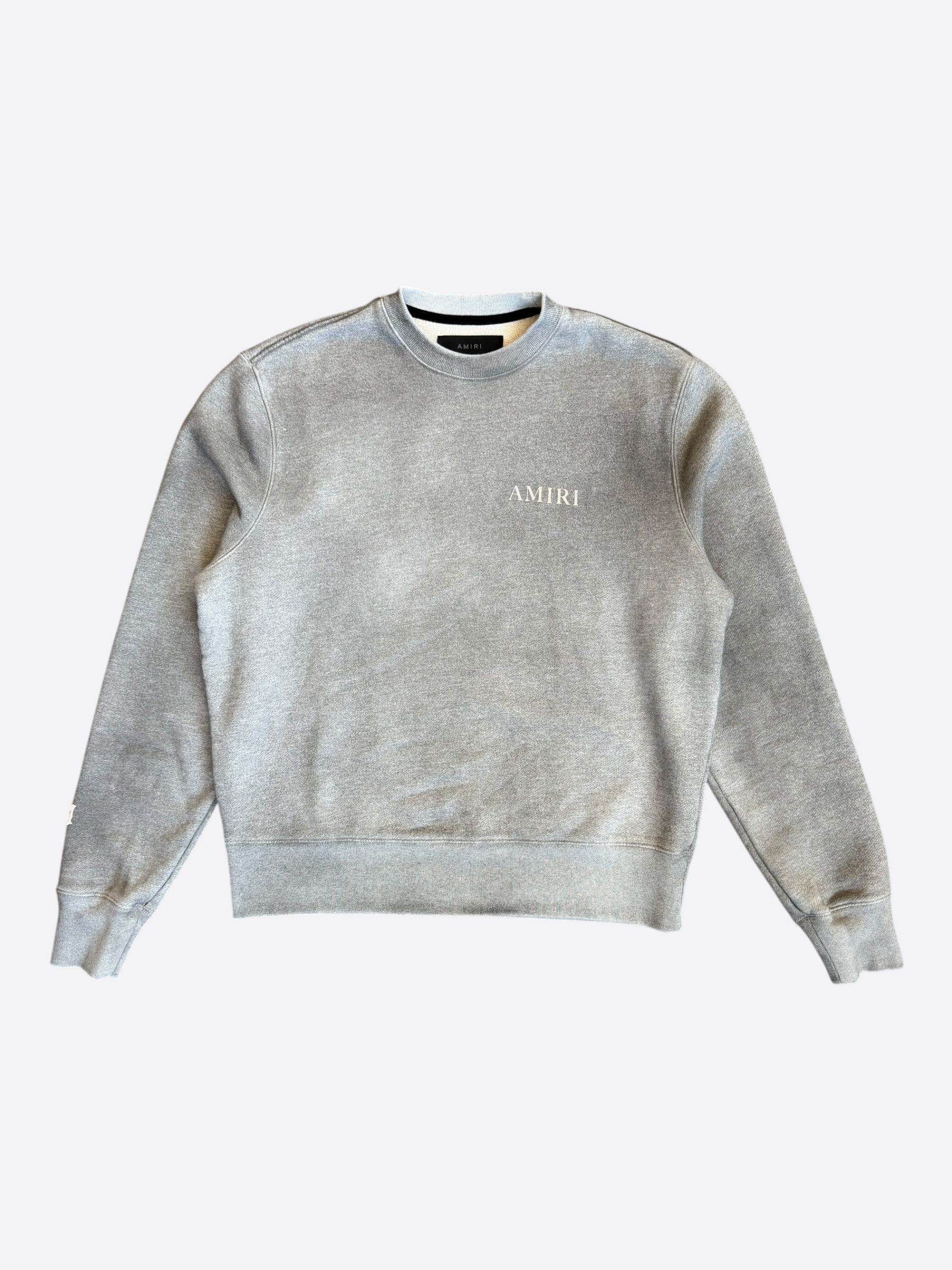 Amiri Amiri Grey & White Puff Logo Sweater Size US XS / EU 42 / 0 - 1 Thumbnail