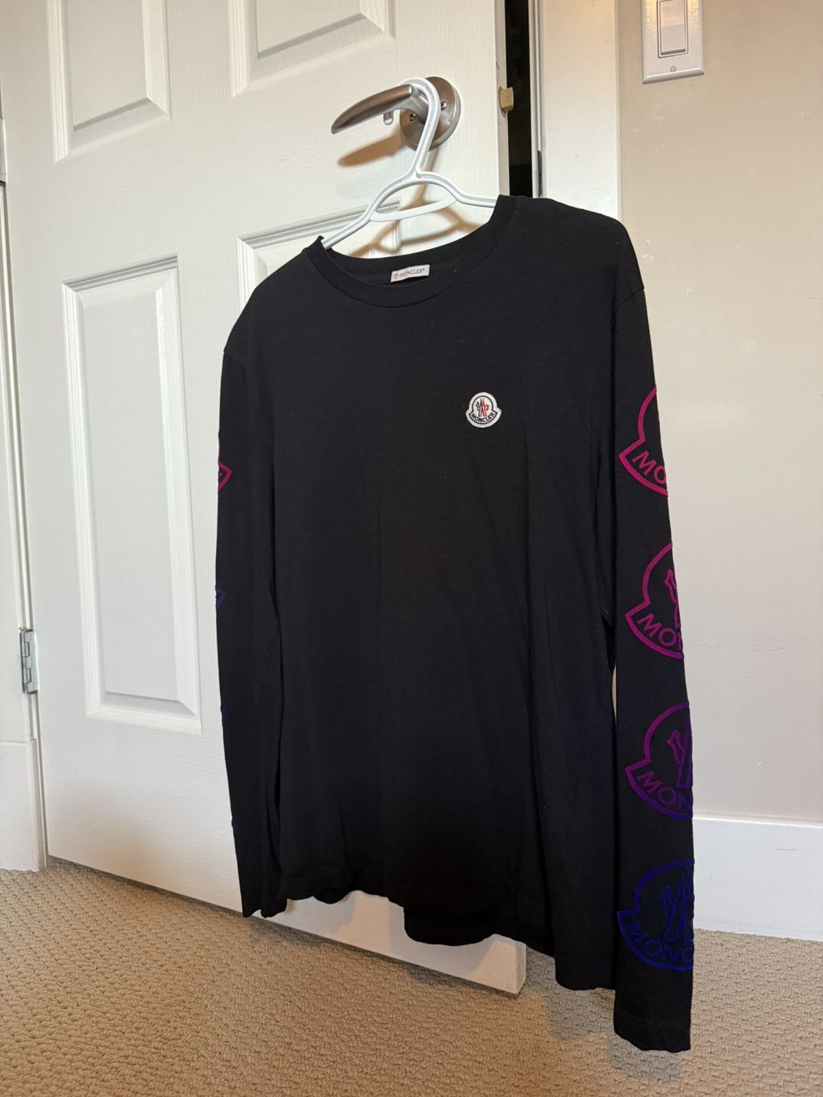 Moncler Moncler Ombre Logo Patch Shirt Size US XL / EU 56 / 4 - 1 Thumbnail