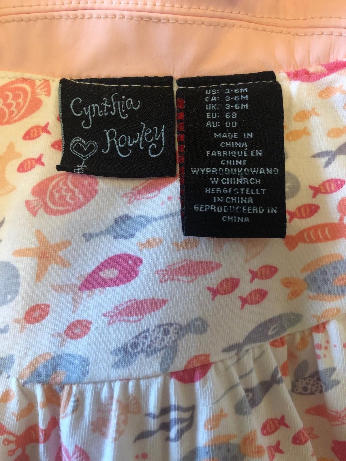 Designer Cynthia Rowley Size 3-6 Months Baby Girl Rain Coat/Cape Size ONE SIZE - 2 Thumbnail