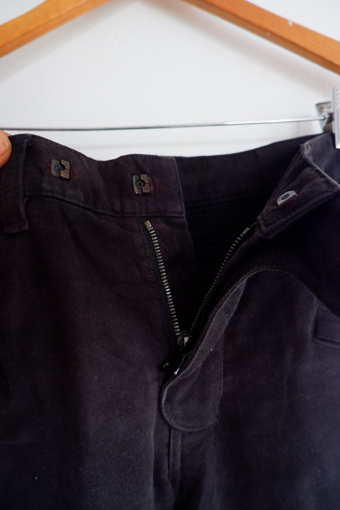 Balmain BALMAIN Christophe Decarnine Biker Waxed Jeans Size US 33 - 6 Thumbnail