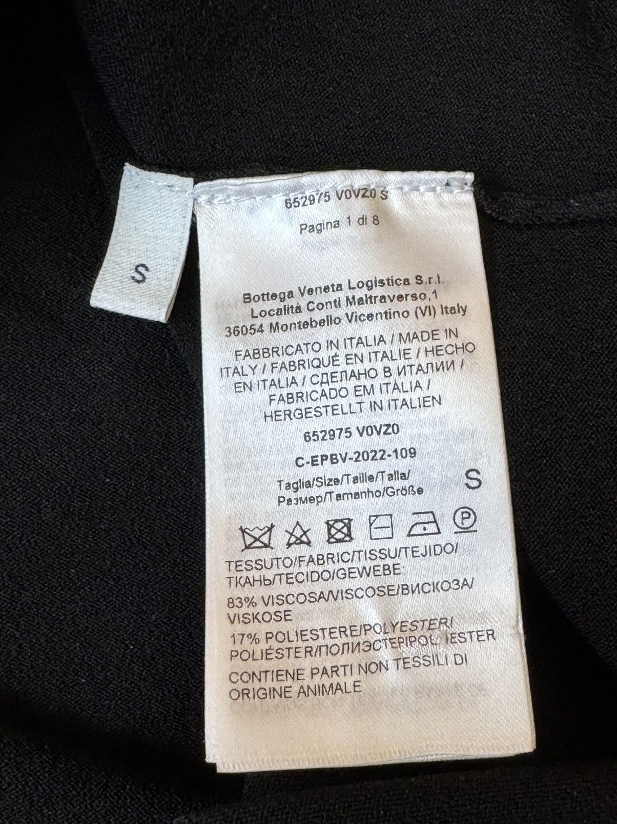 Bottega Veneta Bottega Veneta - Black Polo - 83% viscose, 17% polyester Size US S / EU 44-46 / 1 - 5 Thumbnail