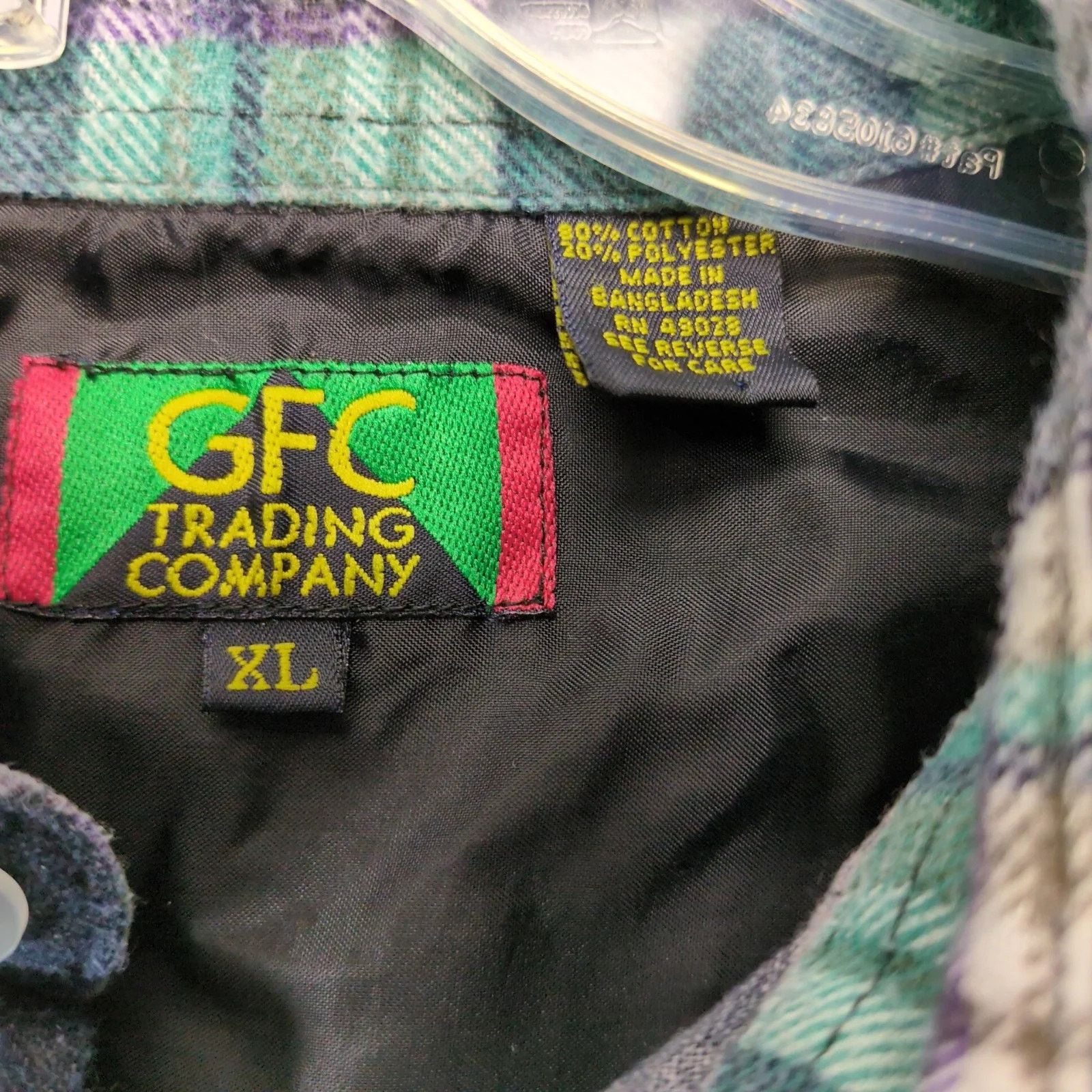 Vintage GFC Trading Co Plaid Flannel Pearl Snap Shirt Men's XL Size US XL / EU 56 / 4 - 3 Thumbnail