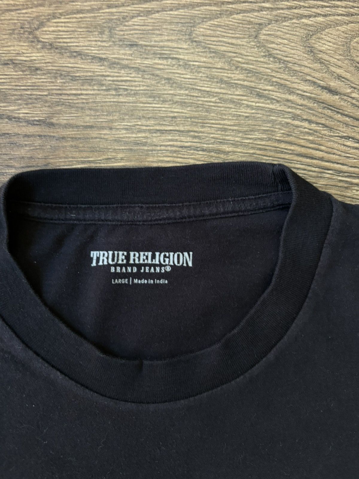 Band Tees × True Religion True Religion True Graphic Logo Men's Black Crewneck Size US L / EU 52-54 / 3 - 5 Thumbnail