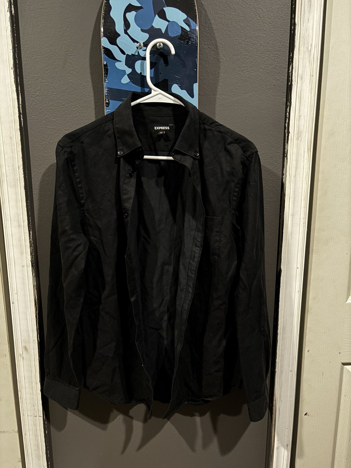Express Express black button- down long sleeve shirt size XS Size US XS / EU 42 / 0 - 1 Thumbnail