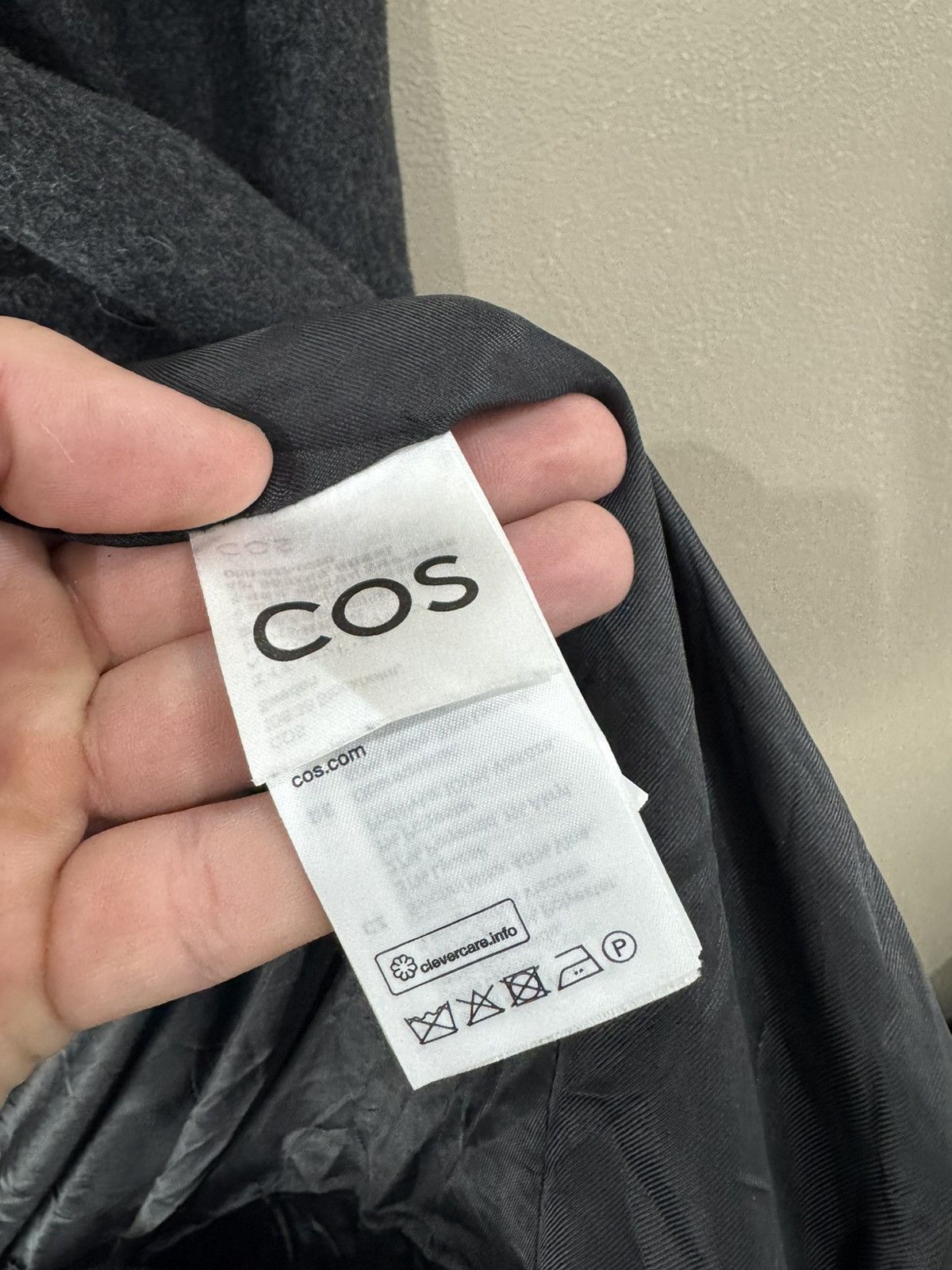 Cos COS coat double breasted gray vintage wool Size XS / US 0-2 / IT 36-38 - 4 Thumbnail