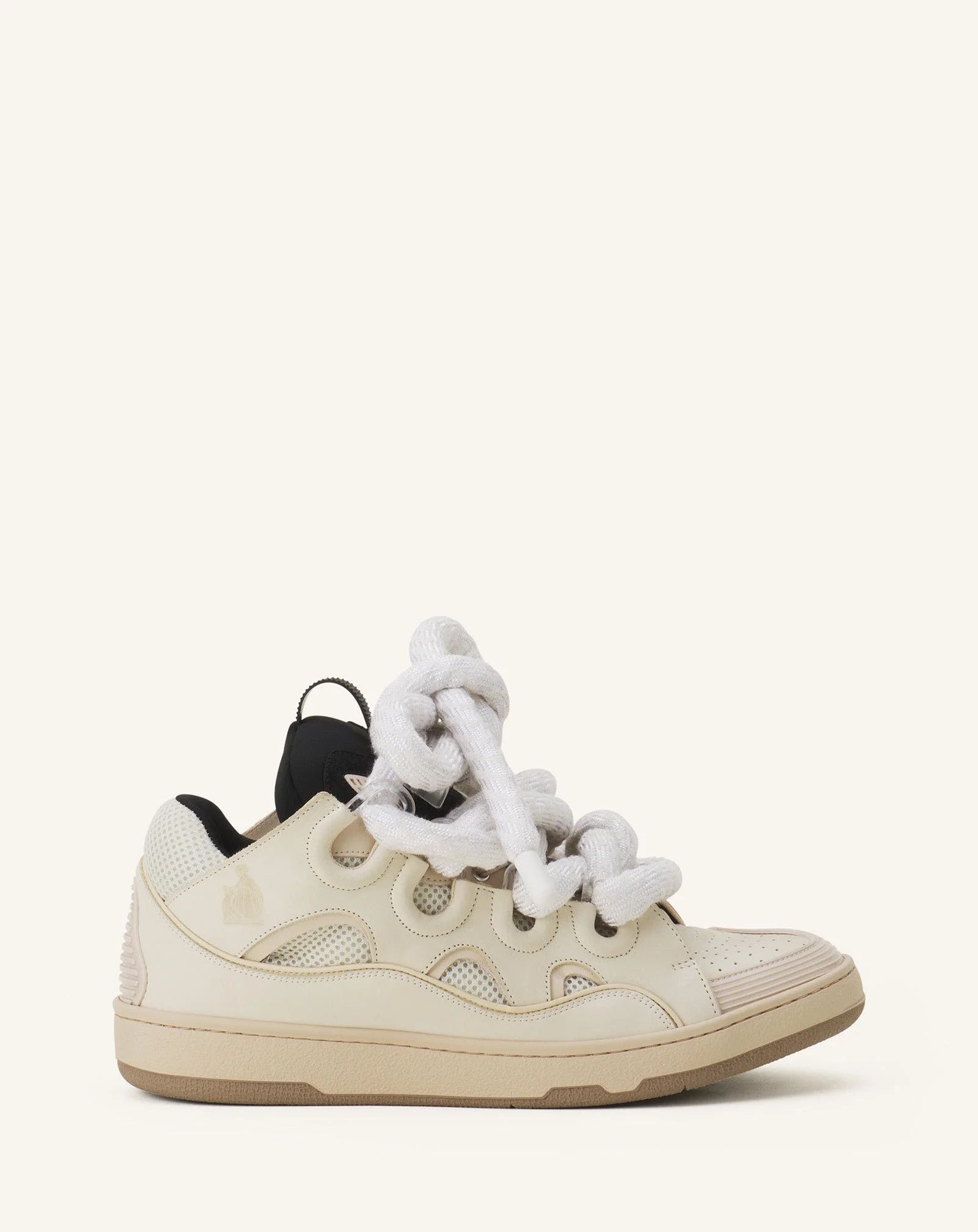 Lanvin os11x0326 Curb Sneakers With Snake Laces in Beige Size US 12 / EU 45 - 1 Thumbnail