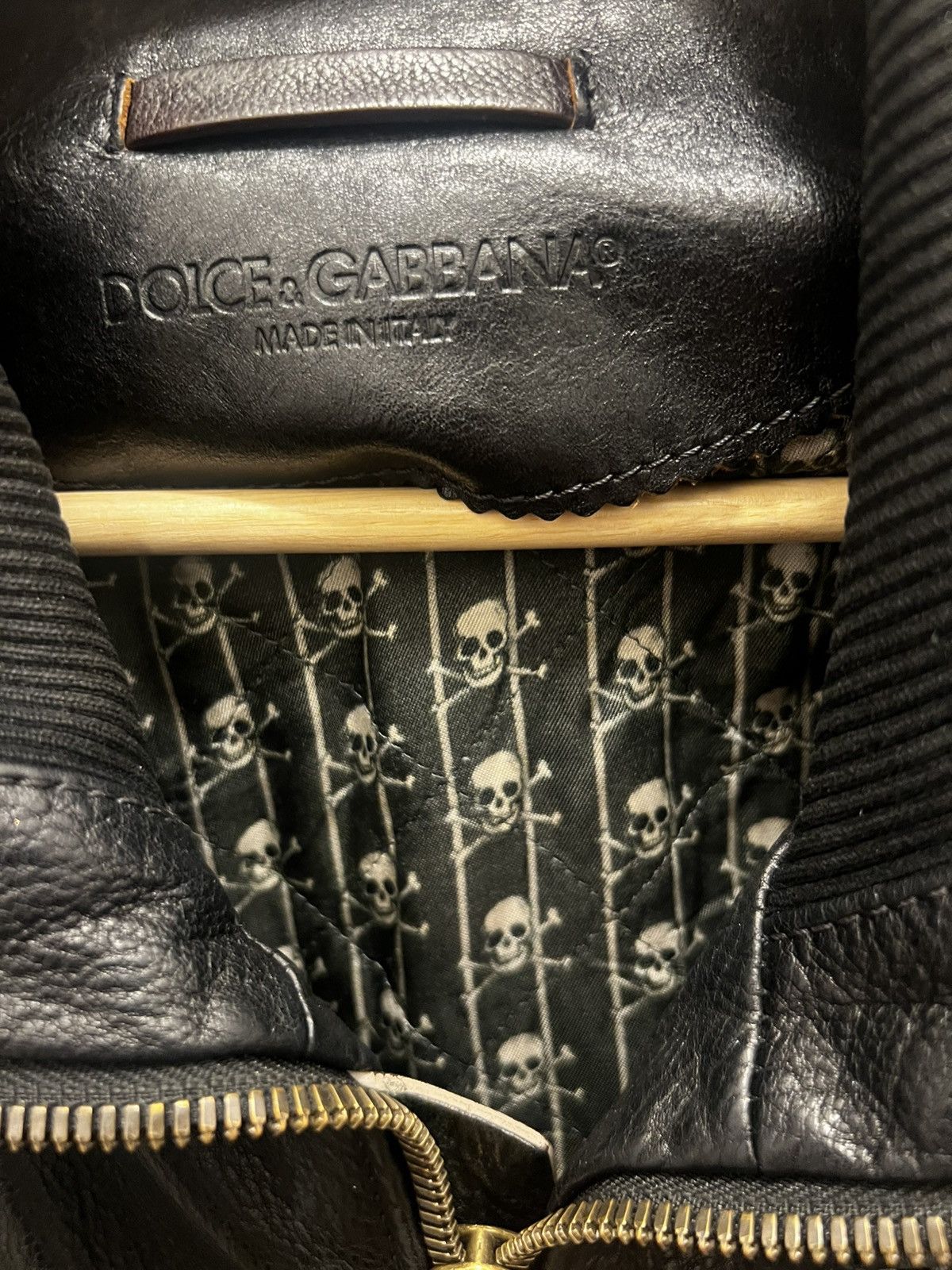 Dolce & Gabbana Archive Masterpiece Leather Jacket Size US L / EU 52-54 / 3 - 3 Thumbnail