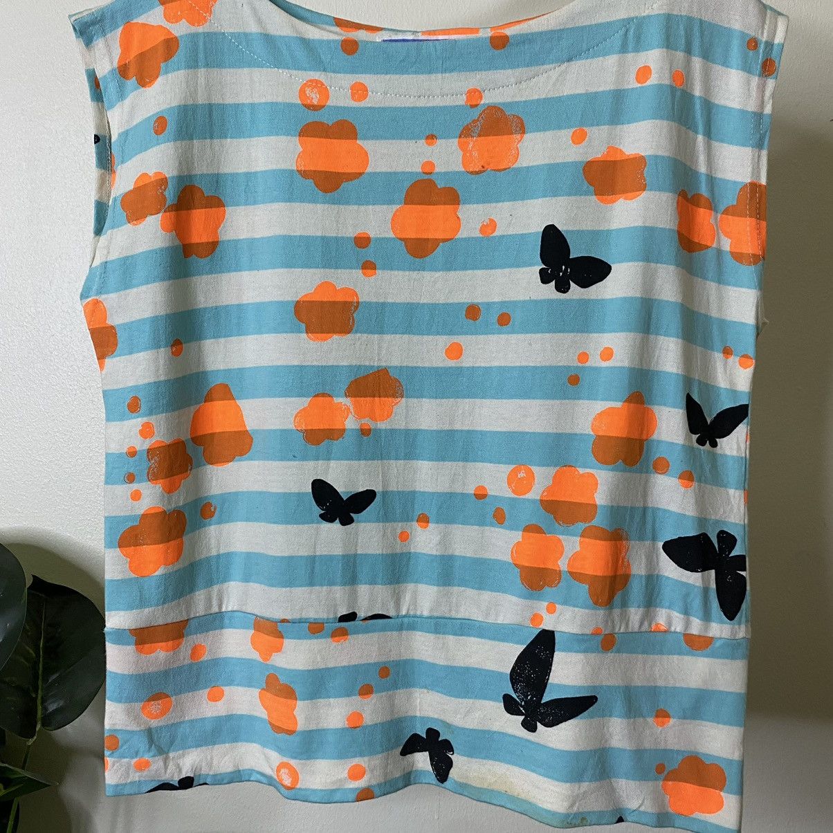 Designer Eley Kishimoto Hand Printed Cropped Sleeveless Size S / US 4 / IT 40 - 2 Thumbnail