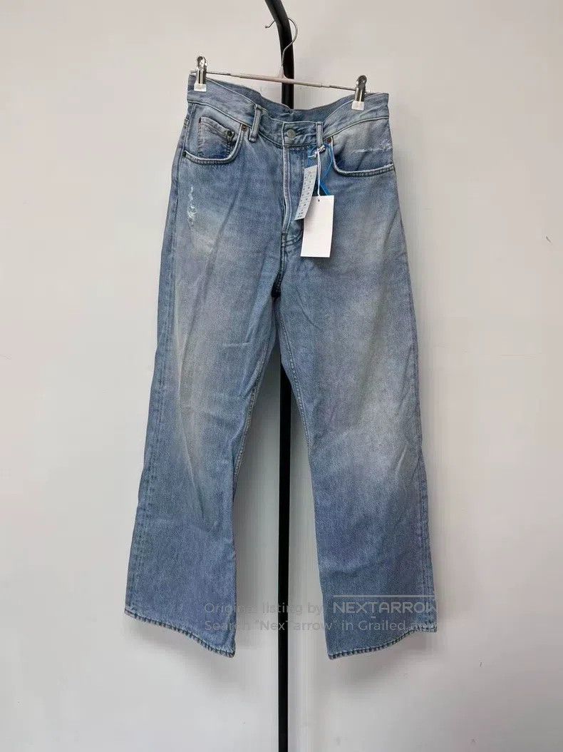 Acne Studios Acne Studios Washed cleanfit low-rise loose fit straight-l Size US 29 - 1 Thumbnail