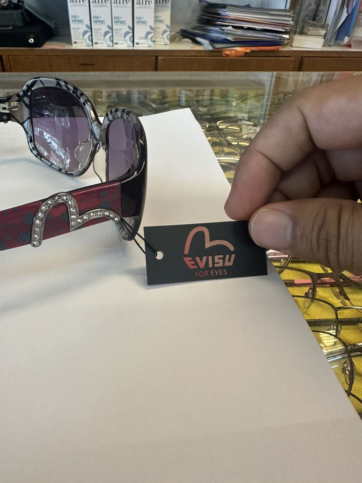 Evisu Y2K Evisu Japan EVH-6026 56🛑14-130 Sunglasses Size ONE SIZE - 6 Thumbnail