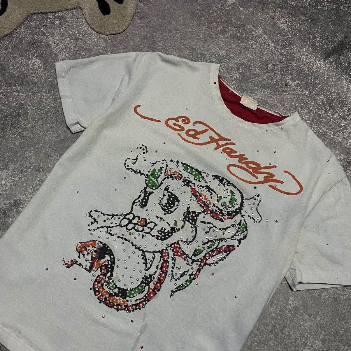 Ed Hardy Vintage Ed Hardy by Christian Audigier y2k opium tee size L Size L / US 10 / IT 46 - 2 Thumbnail