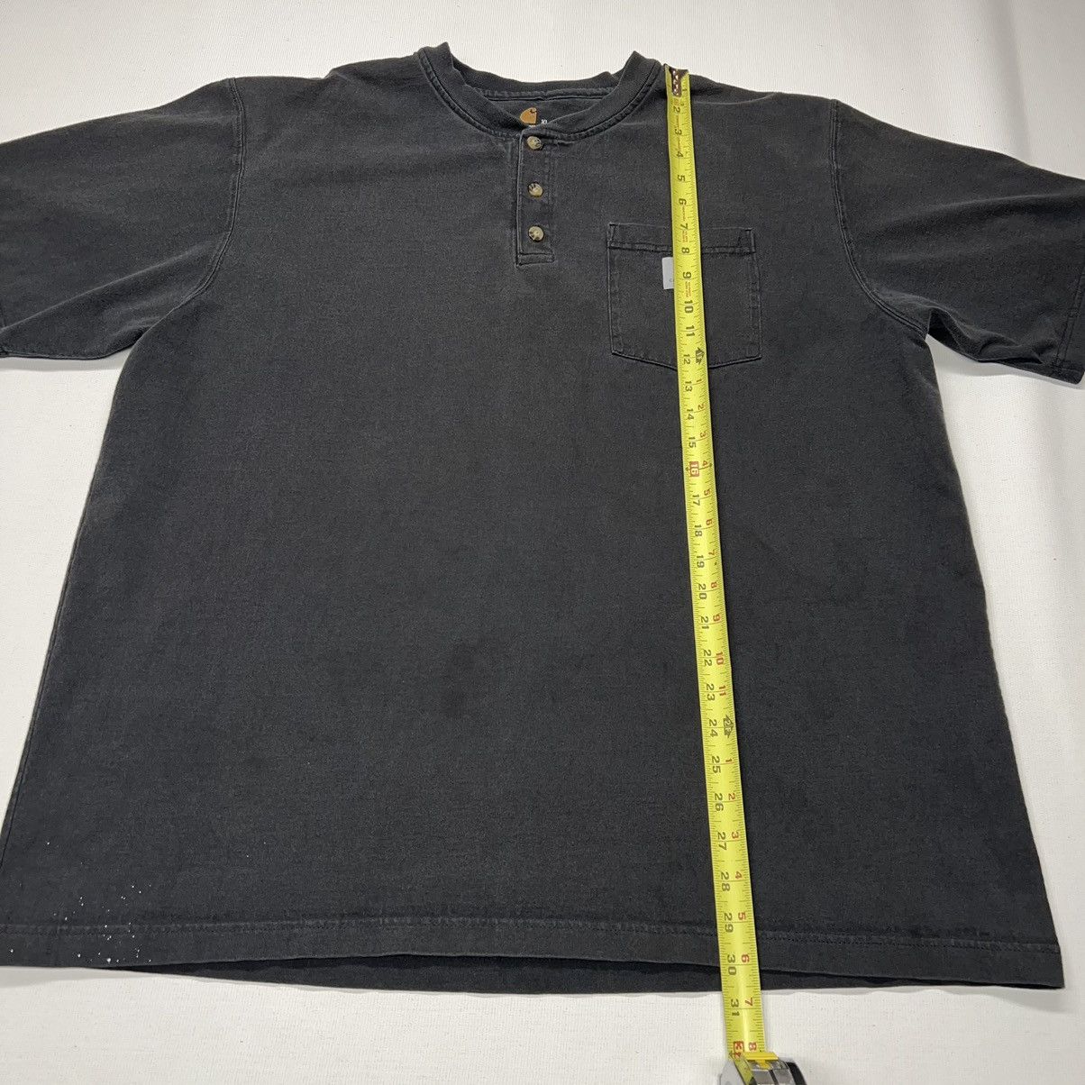 Carhartt × Vintage Carhartt Tee Shirt Black Original Fit Pocket Button Workwear Size US XL / EU 56 / 4 - 17 Thumbnail