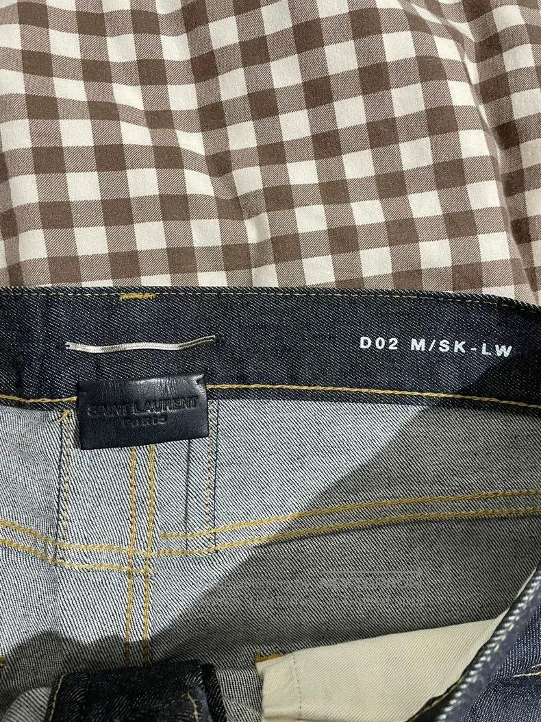 Hedi Slimane Saint Laurent D02 Slim Fit Denim Jeans. Size US 30 / EU 46 - 3 Thumbnail