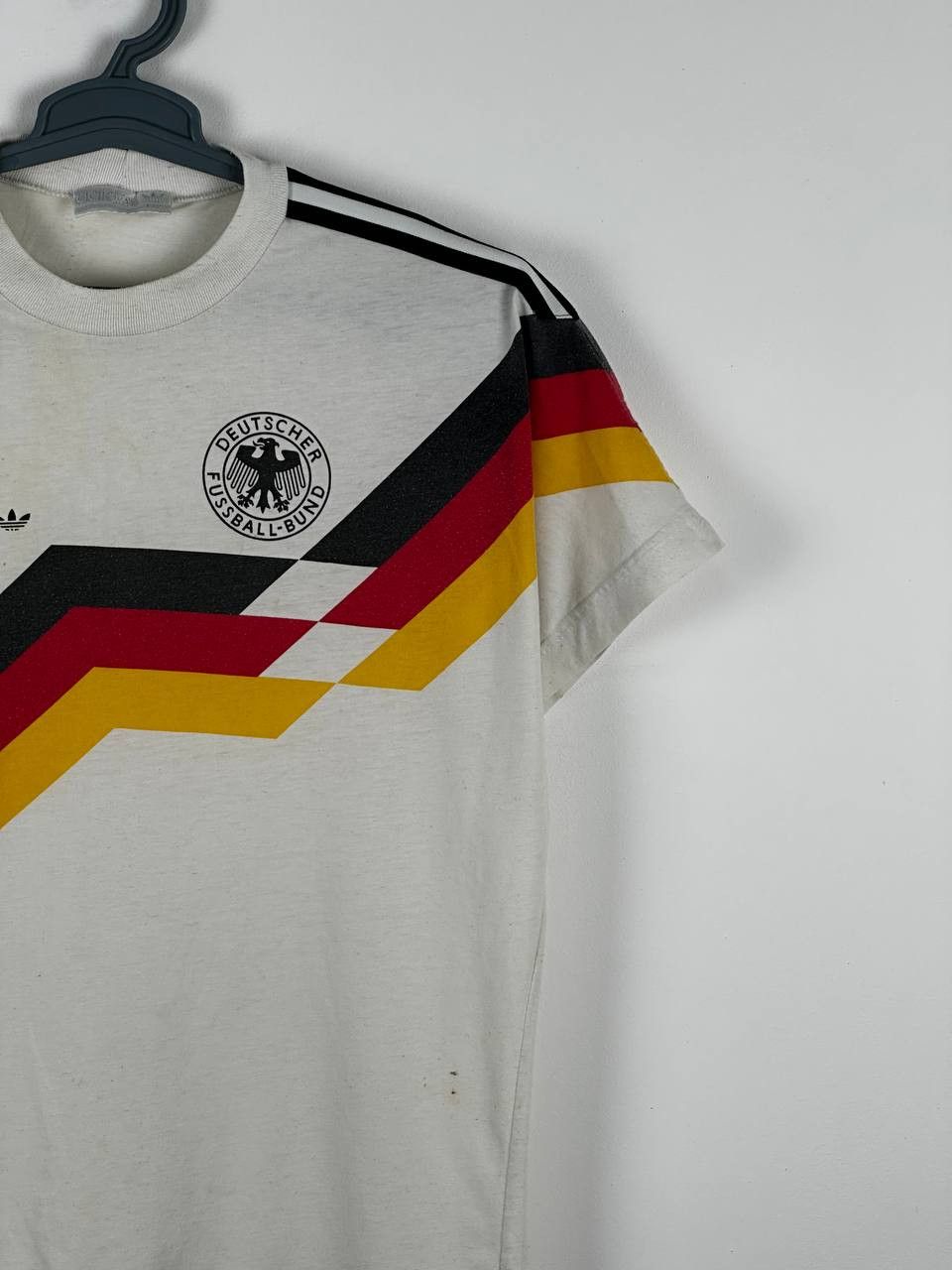 Adidas × Vintage Vintage 1990-92 Germany Adidas Cotton Jersey T Shirt Size US S / EU 44-46 / 1 - 4 Thumbnail