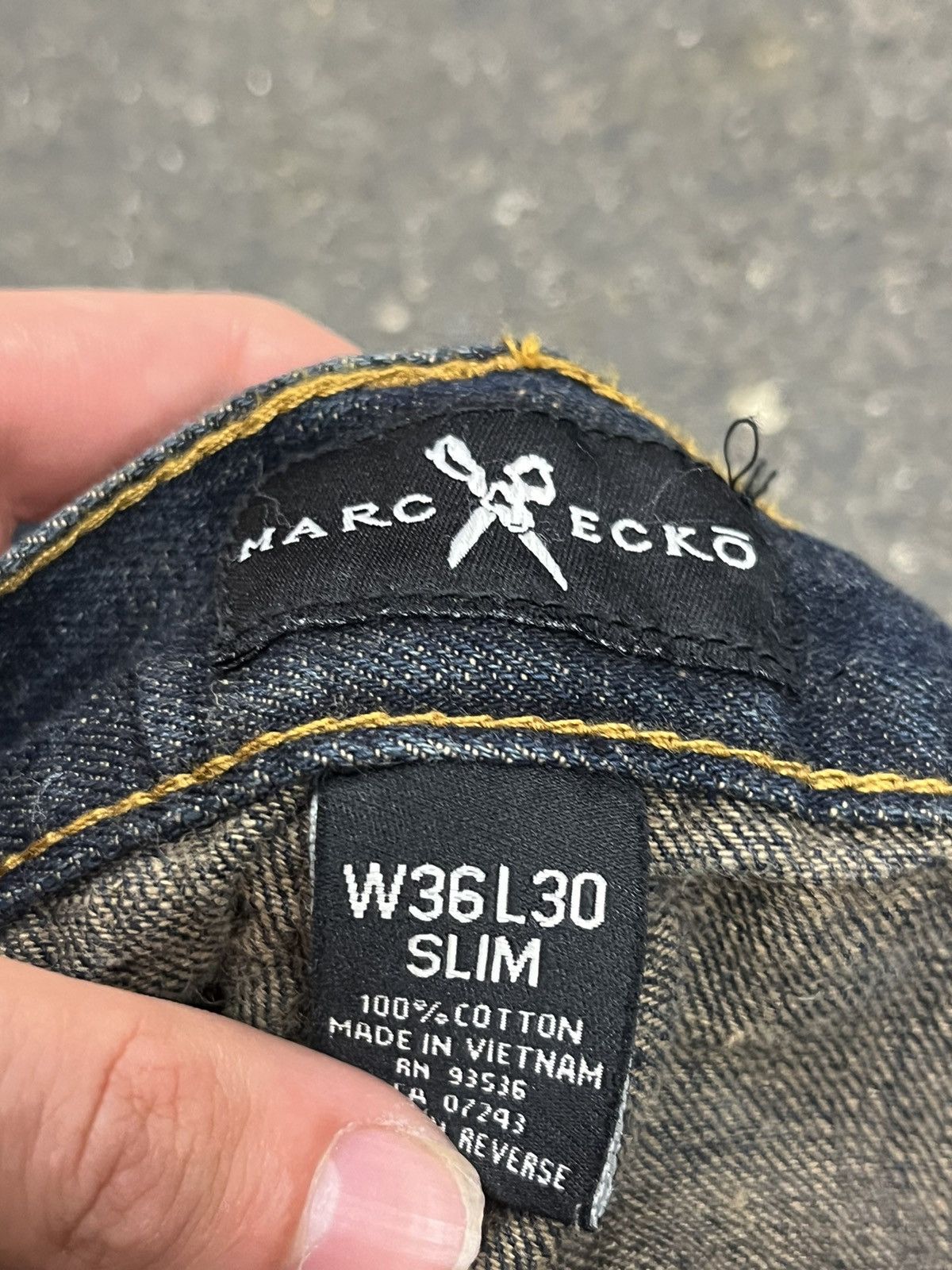 Ecko Unltd. × Vintage Y2k baggy fit faded dark wash denim skater hype rare drill Size US 36 / EU 52 - 6 Thumbnail