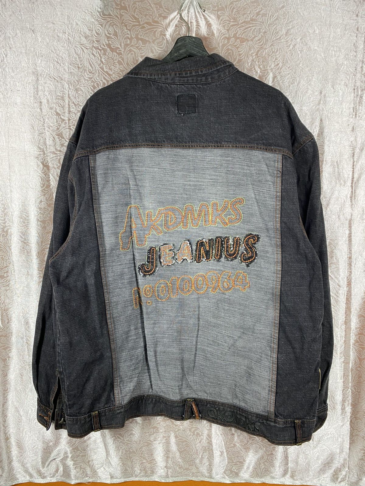 Akademiks Vintage Akademiks AKDMKS Denim Jacket Embroidered Hip Hop Size US XL / EU 56 / 4 - 12 Thumbnail
