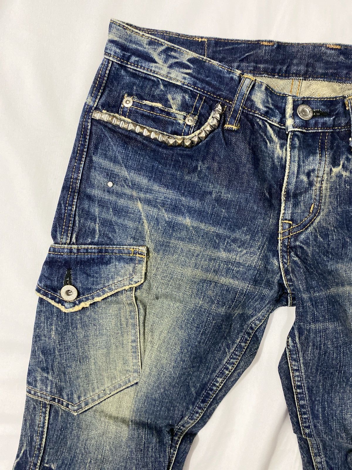Hysteric Glamour Hysteric Glamour Studed Cargo Capri Jeans Size US 29 - 3 Thumbnail