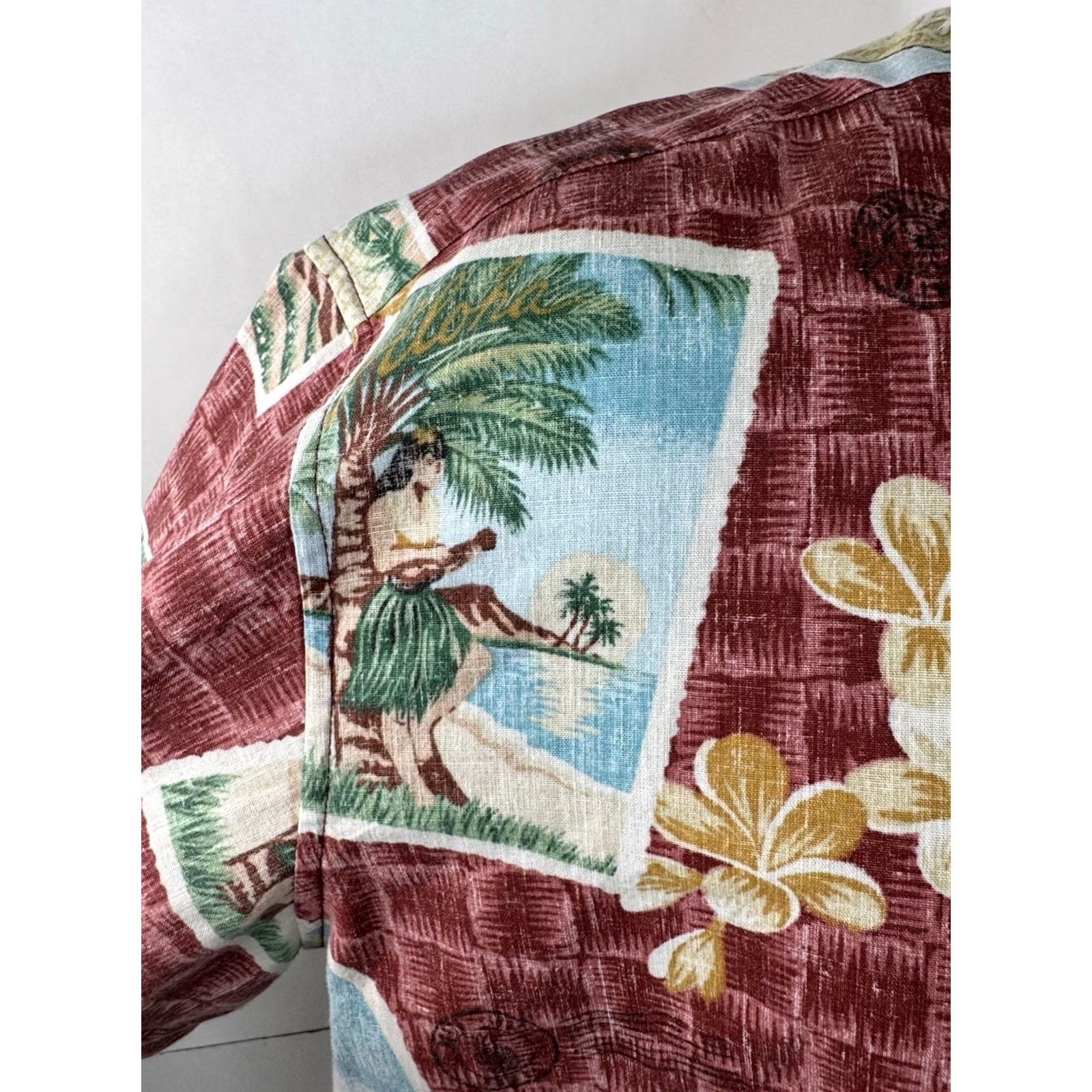 Reyn Spooner REYN SPOONER Shirt Hawaiian HULA GIRL Aloha Mens XL Multicolor Short Sleeve Button-Up EXCELLENT Size US XL / EU 56 / 4 - 3 Thumbnail