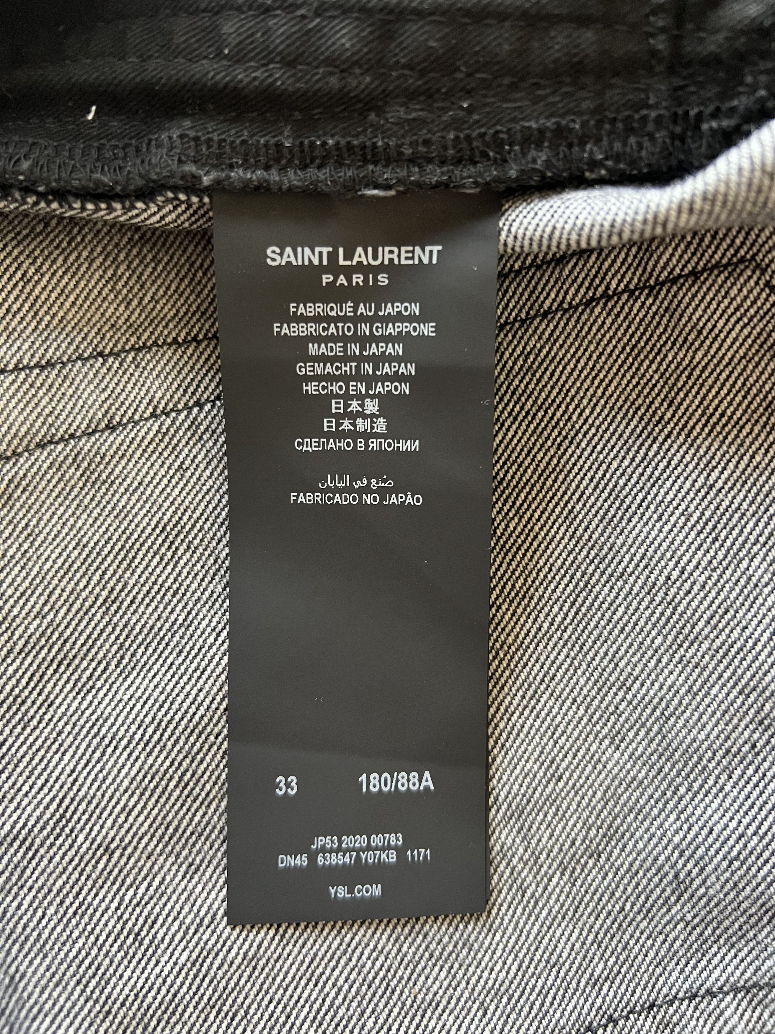 Saint Laurent Paris Saint Laurent Distressed Denim Shorts Size US 33 - 6 Thumbnail
