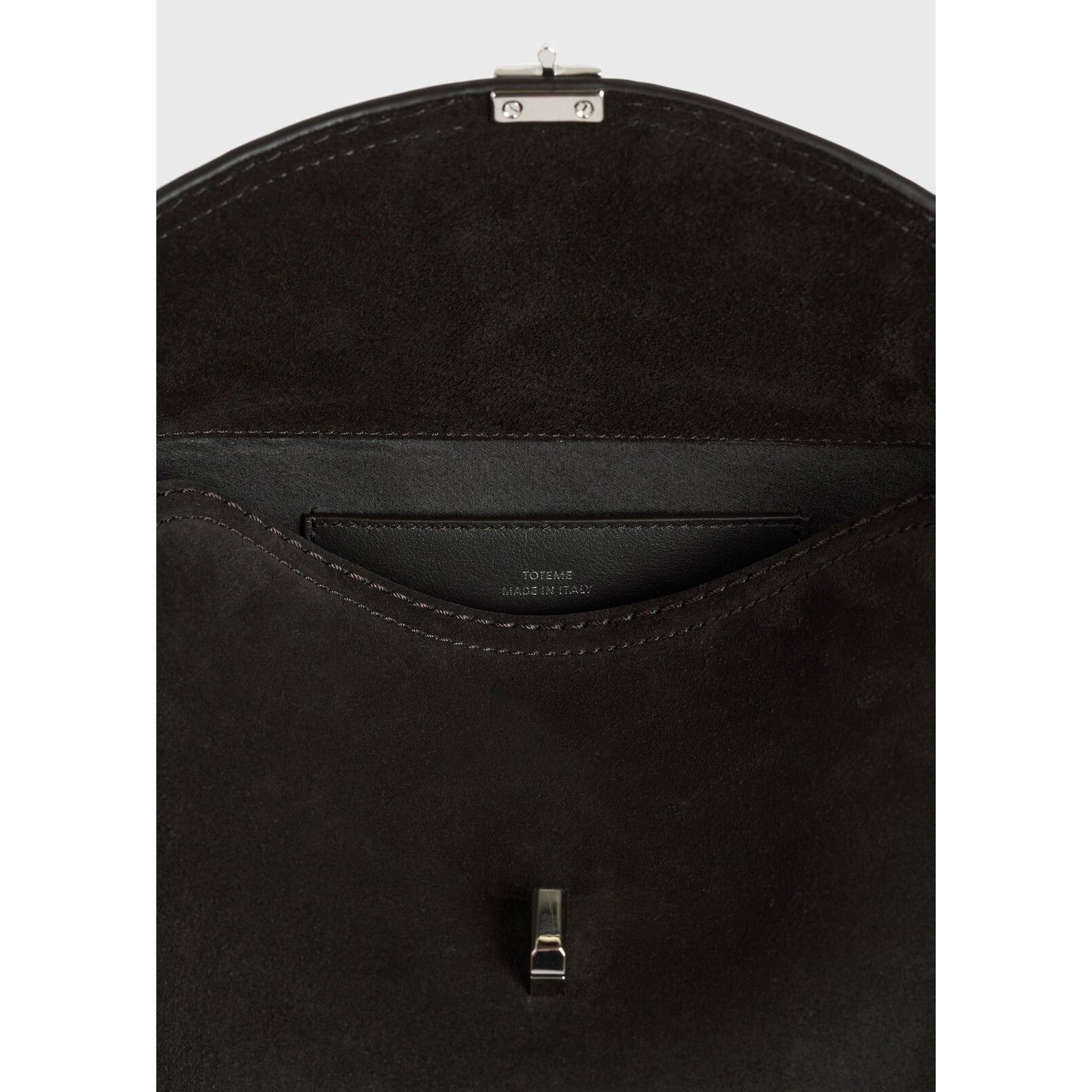Toteme TOTEME T-Lock $990 Espresso Suede Clutch New And Authentic Size ONE SIZE - 5 Thumbnail