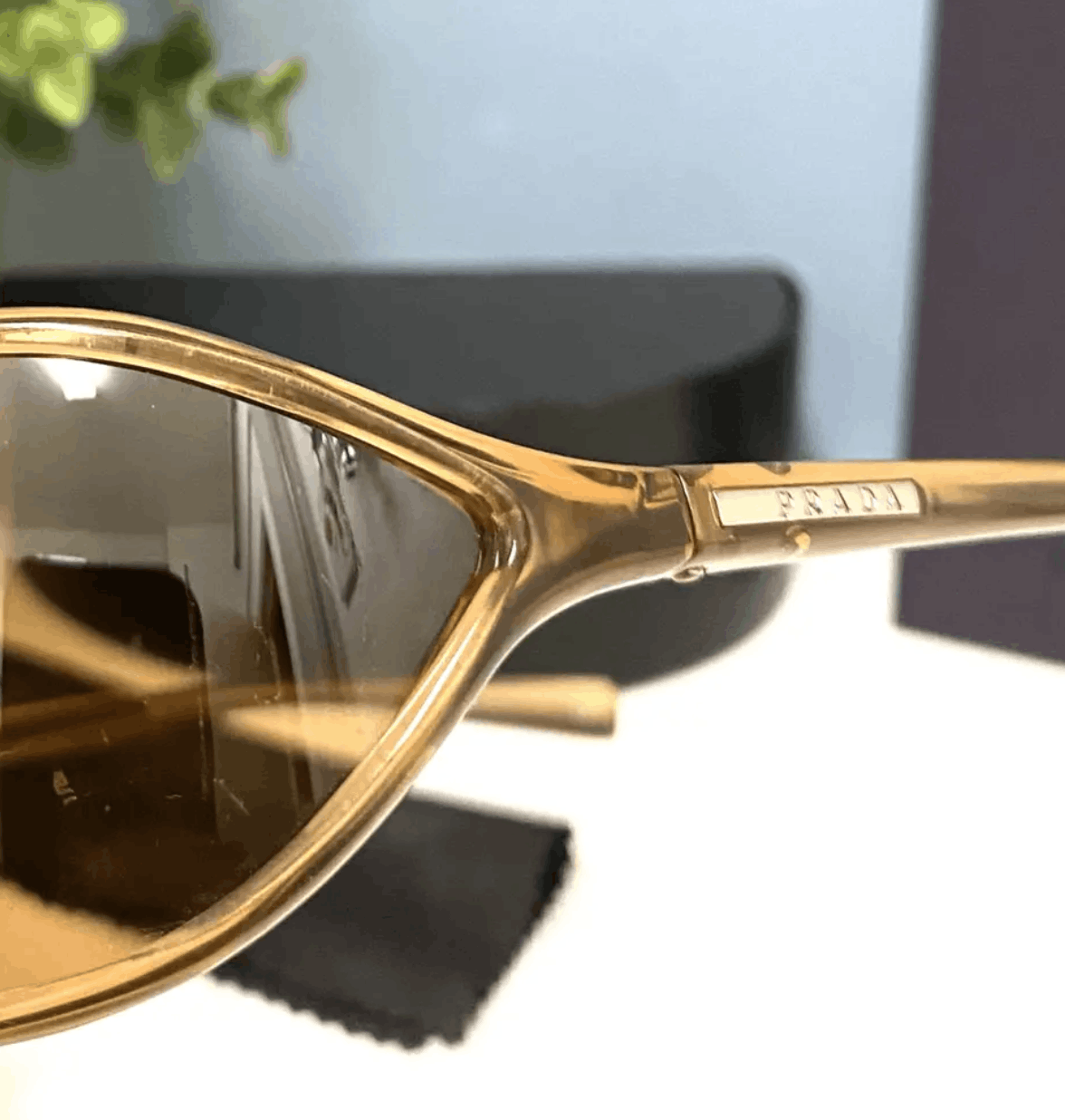 Prada PRADA Sunglasses Flame Star Sport Symbol Wrap Shield Mask Size ONE SIZE - 3 Thumbnail
