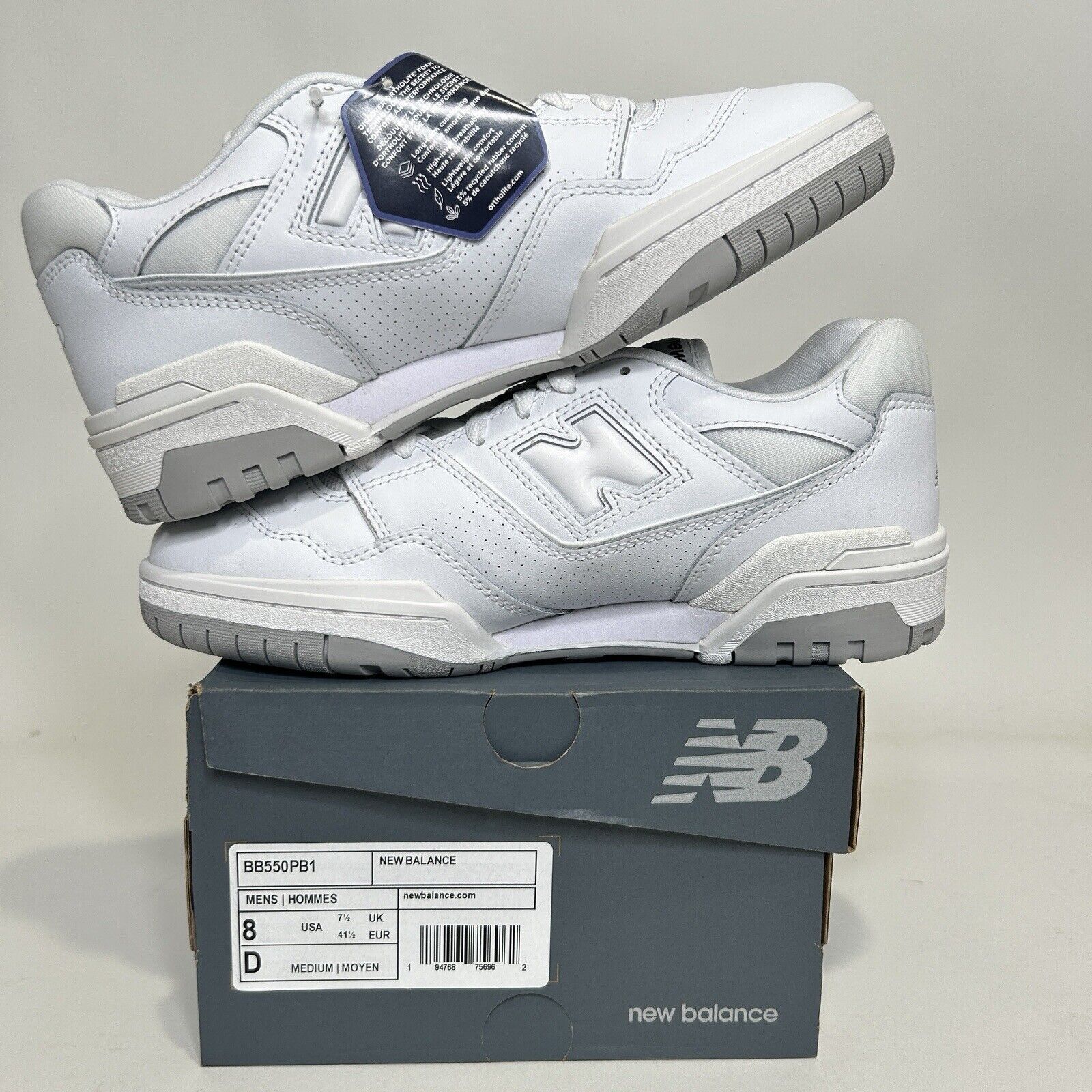 New Balance New Balance 550 “White Grey” 2024 Size US 8 / EU 41 - 3 Thumbnail