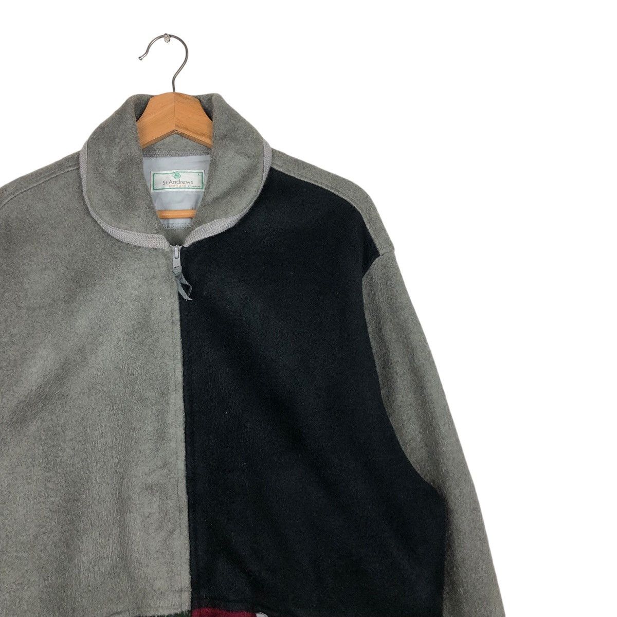 Japanese Brand × Vintage Vintage Wool Bomber Jacket St. Andrew Scotland Multi Colour Size US L / EU 52-54 / 3 - 7 Thumbnail