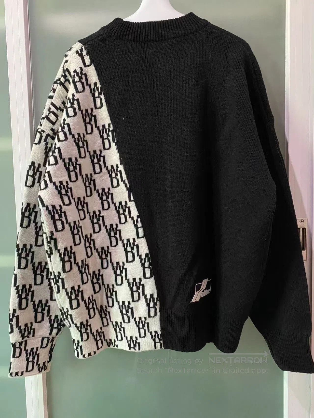 WE11DONE unique irregular wool sweater with tag. Size US S / EU 44-46 / 1 - 2 Thumbnail