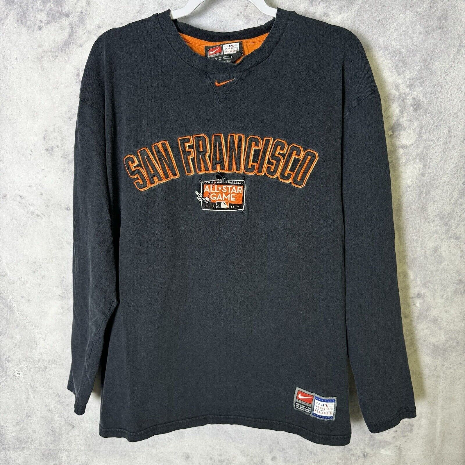 MLB Vintage San Francisco Giants Nike T Shirt Mens L Black Long Size US L / EU 52-54 / 3 - 1 Thumbnail