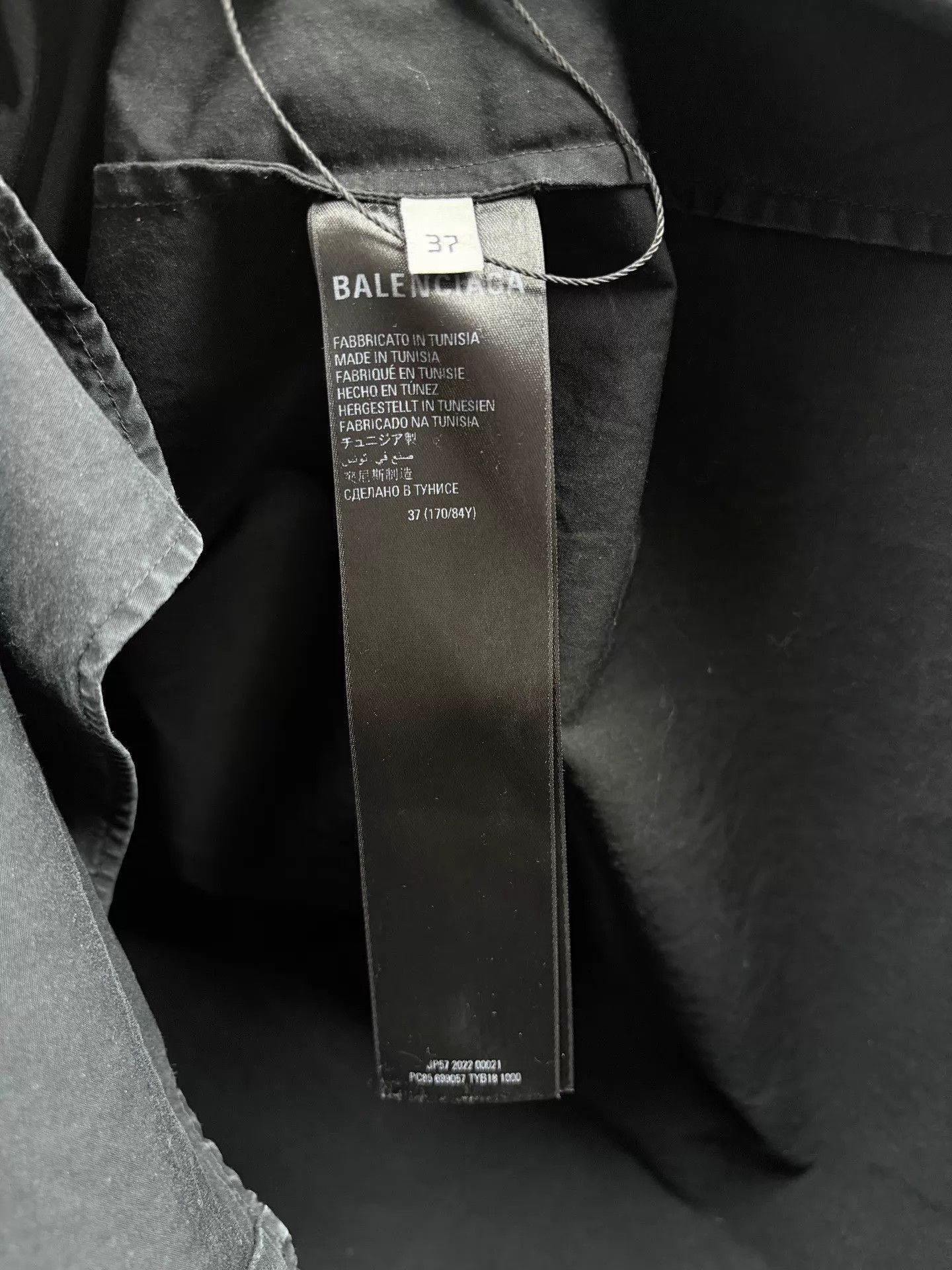Balenciaga BALENCIAGA Batwing Short Sleeve Shirt Size US XS / EU 42 / 0 - 5 Thumbnail