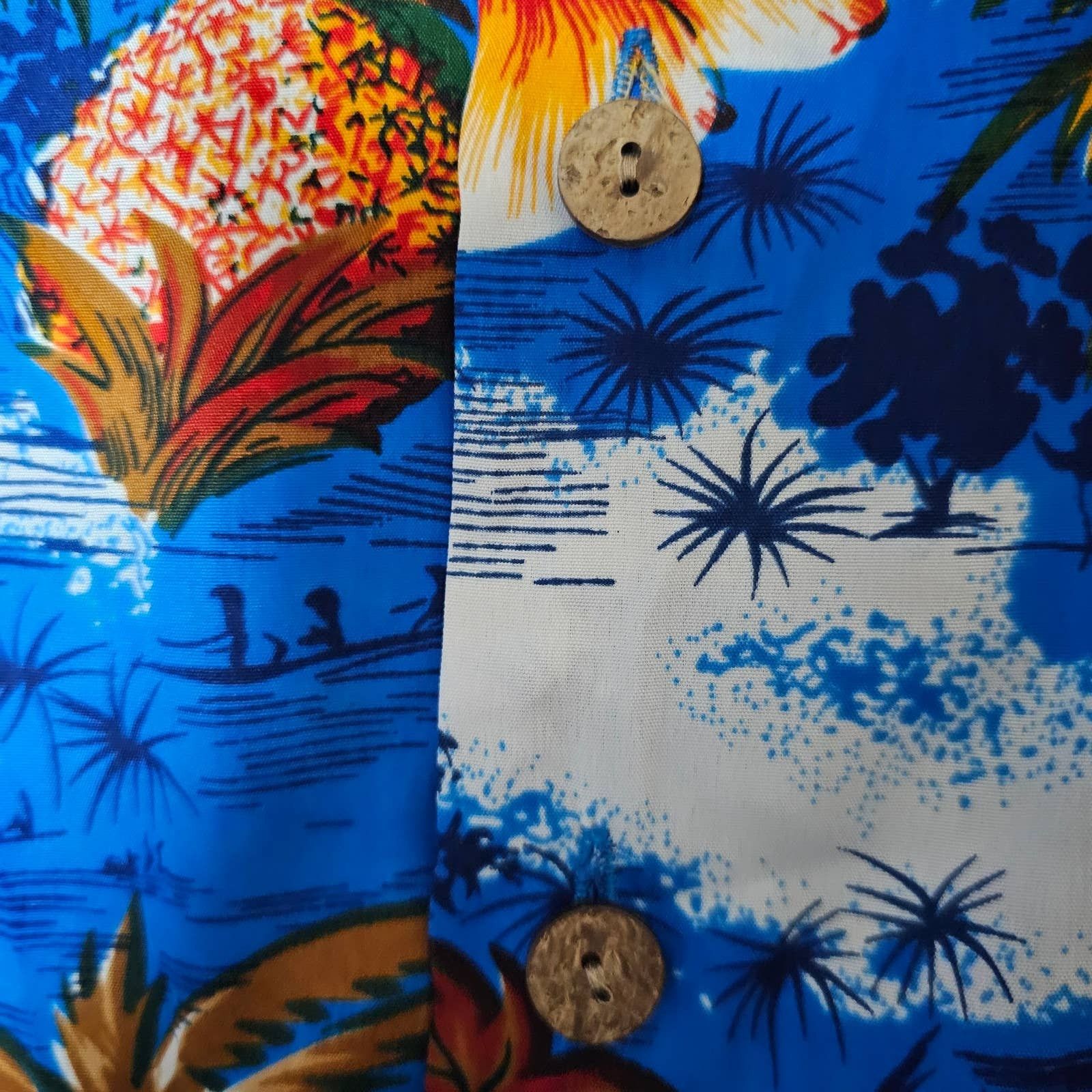 Kennington Ltd. Kennington Hawaii Floral Coconut Button Shirt SZ Medium Size US M / EU 48-50 / 2 - 4 Thumbnail