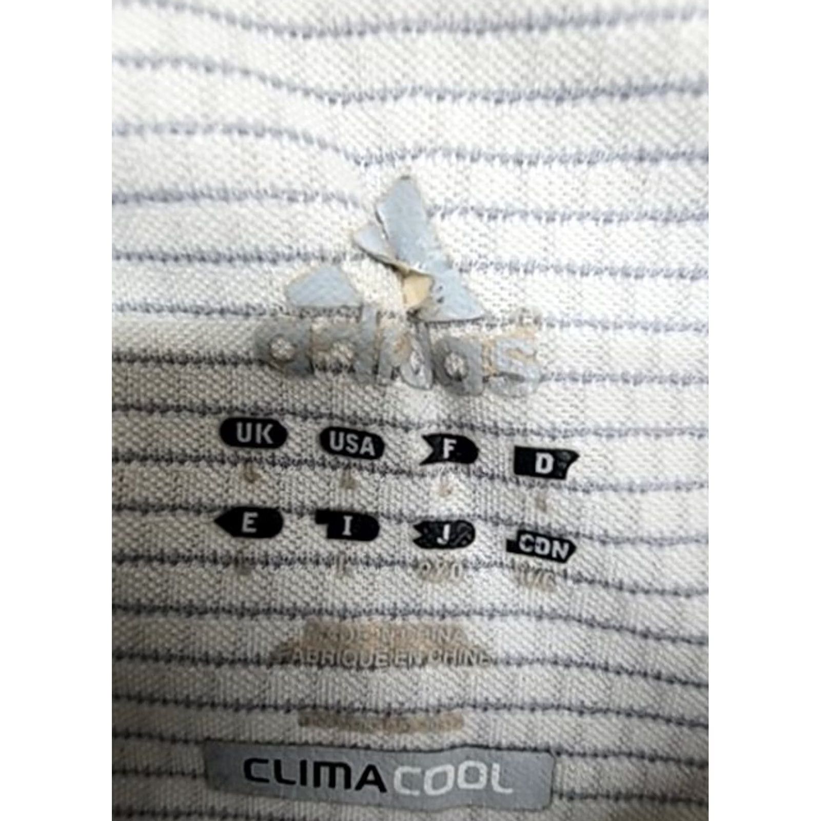 Adidas Adidas Climacool White Striped Polo Shirt Short Sleeve Fitted Men’s XS-XL Polo shirt White Climacool Sports Button Shirt Size US L / EU 52-54 / 3 - 4 Thumbnail