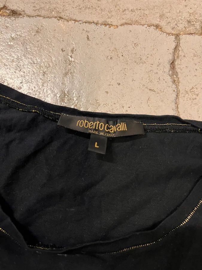 Roberto Cavalli 2000s Roberto Cavalli Astrology Black Longsleeves Size M / US 6-8 / IT 42-44 - 9 Thumbnail