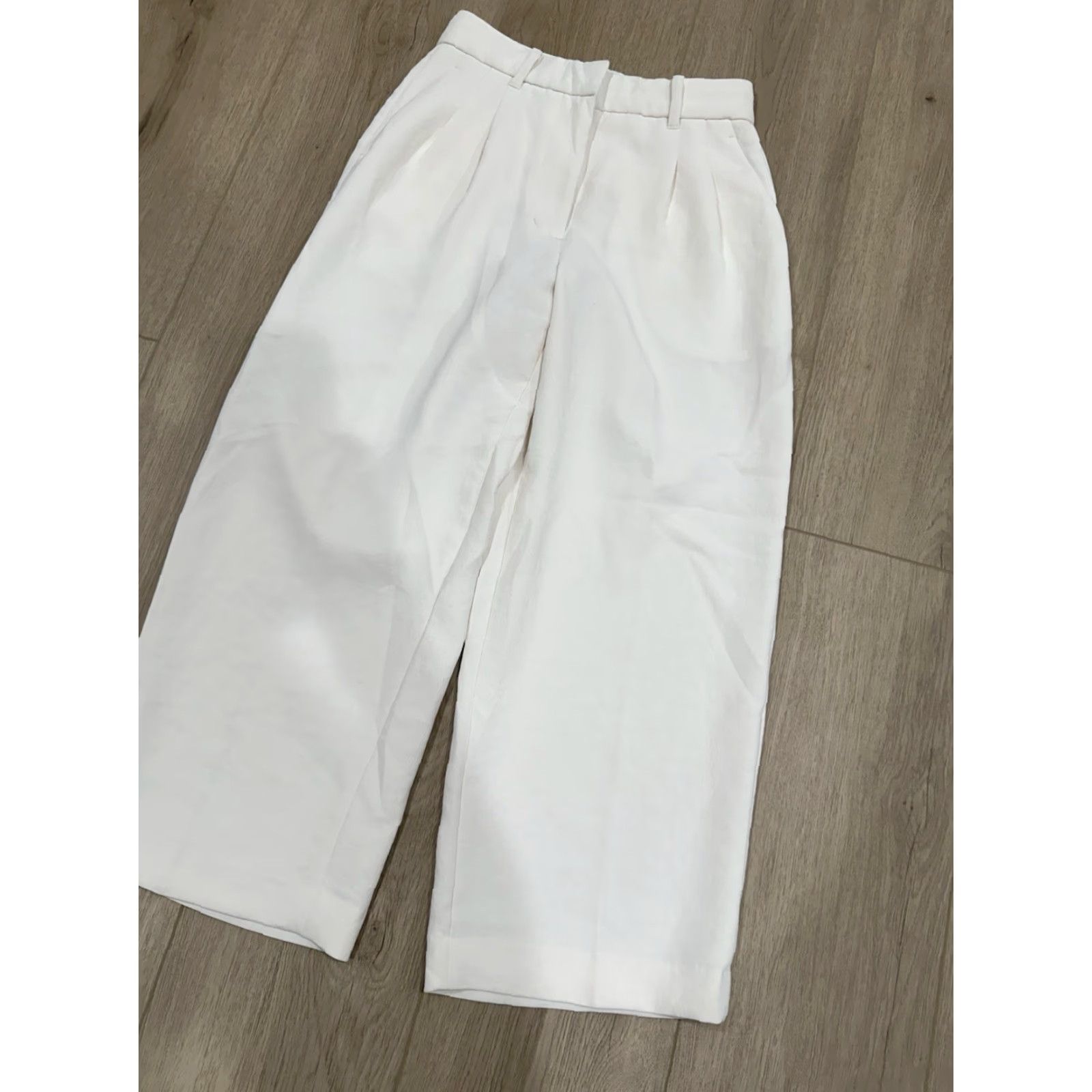 Vintage VINTAGE Wilfred Aritzia Jeans Boyfriend Size 0 White Ivory Low Rise Effortless Pant Womens Size 25" / US 0 / IT 36 - 2 Thumbnail