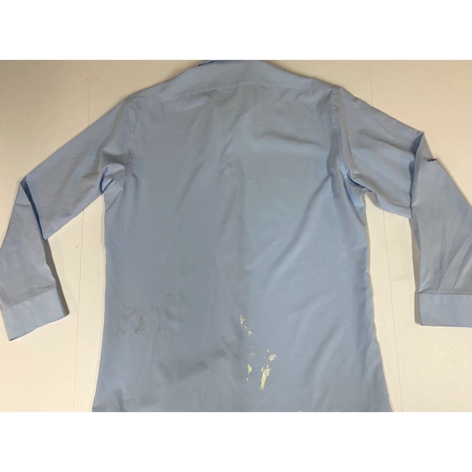 Vintage Kilburne and Finch Mens Dress Shirt 16 Blue Formal Regular Size 42R - 7 Thumbnail