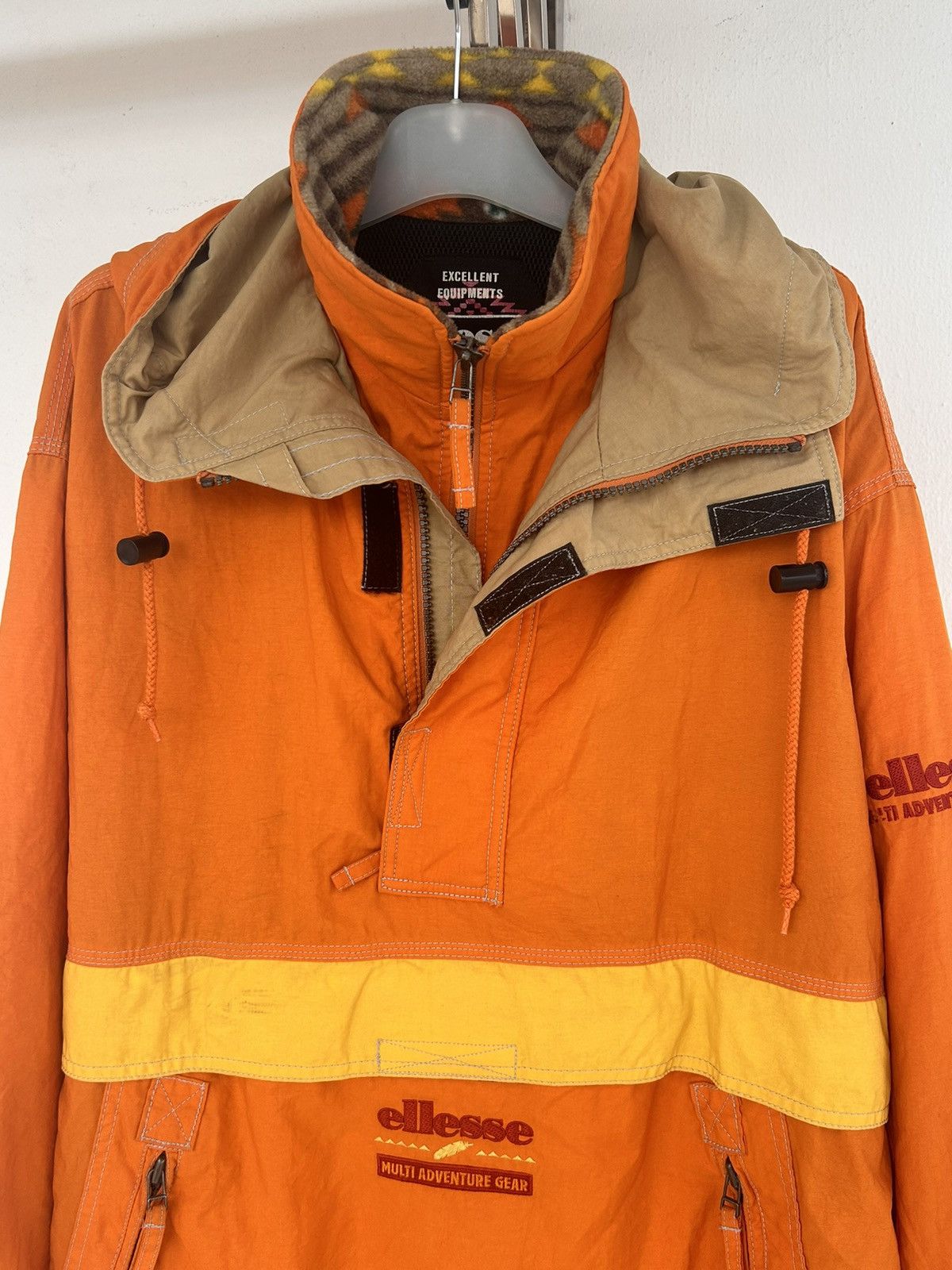 Ellesse Elleesse anorak orange vintage Size US L / EU 52-54 / 3 - 6 Thumbnail