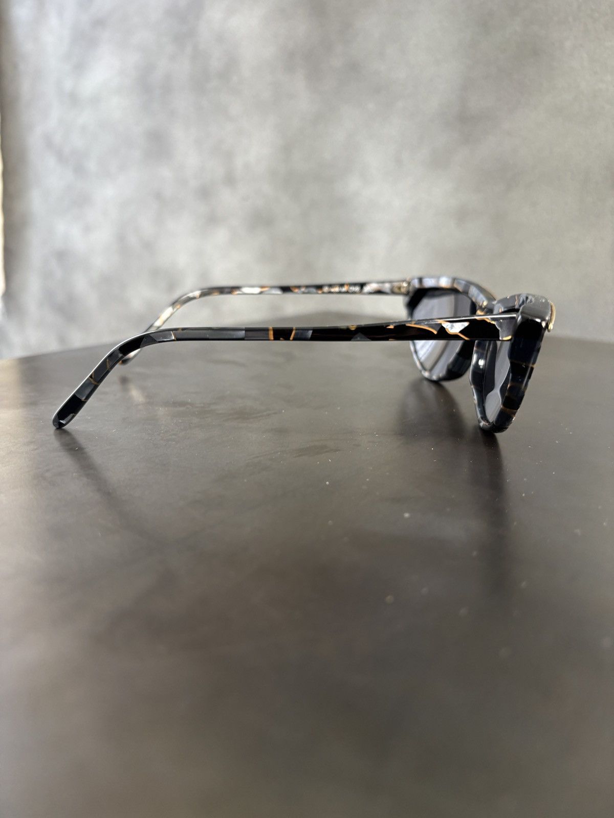 Alain Mikli × Vintage 1980s Alain Mikli Sunglasses Vintage Asymmetrical Marble 098 Size ONE SIZE - 14 Thumbnail