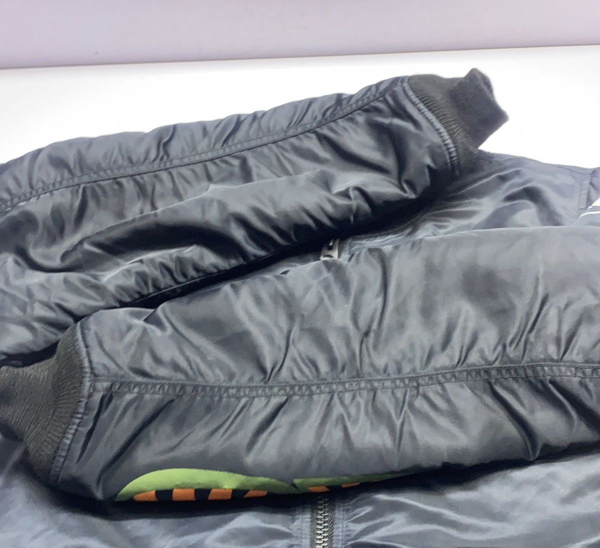Bape A Bathing Ape (BAPE) Shark MA-1 jacket in black nylon Size US L / EU 52-54 / 3 - 7 Thumbnail