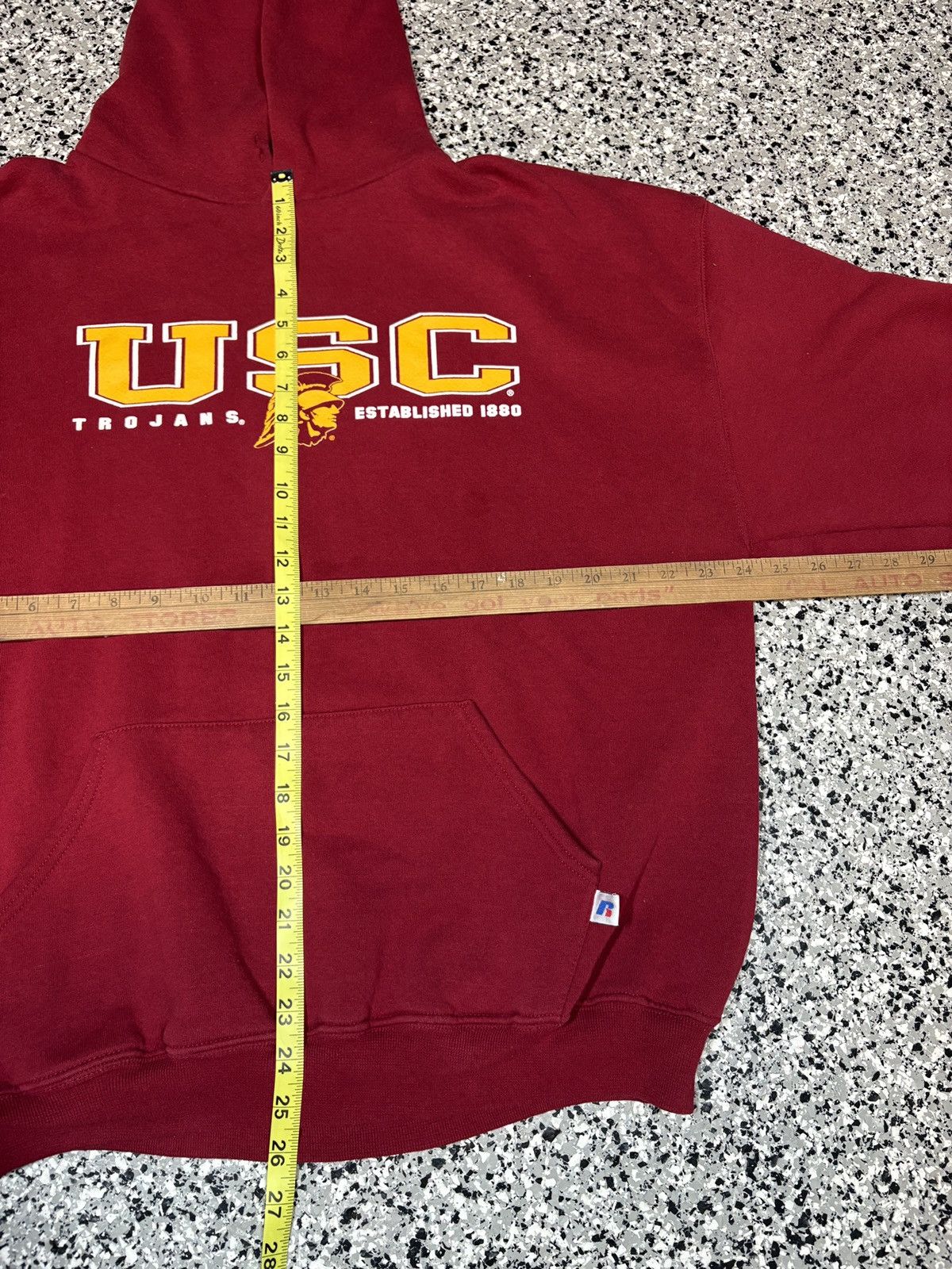 NCAA Vintage 1990s Russell USC Trojan College Hoodie Size XL 0545 Size US XL / EU 56 / 4 - 6 Thumbnail