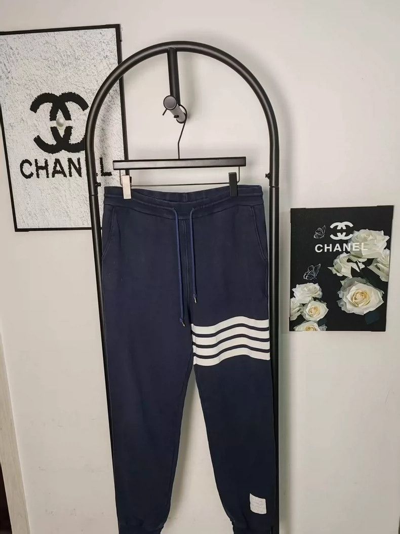 Thom Browne Thom Browne Navy Striped Sweatpants - dmc Size US 32 / EU 48 - 1 Thumbnail