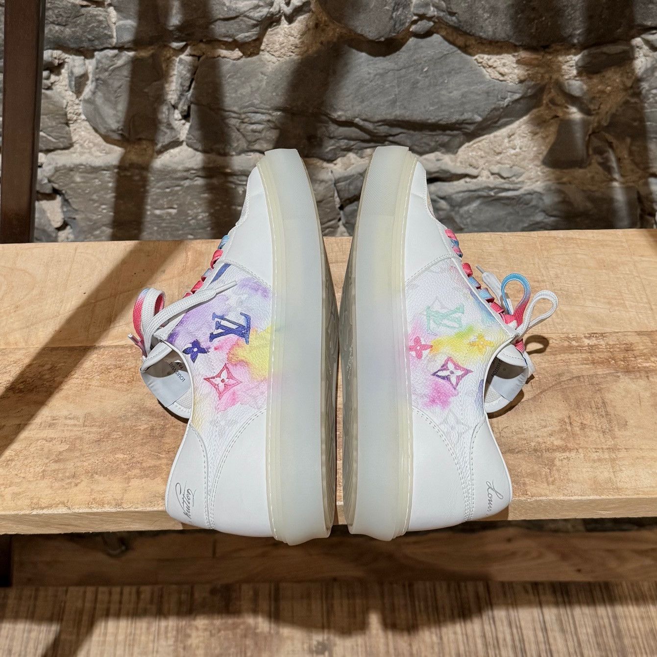 Louis Vuitton Louis Vuitton 2021 Ollie Watercolor Monogram Sneakers Size US 8.5 / EU 41-42 - 11 Thumbnail