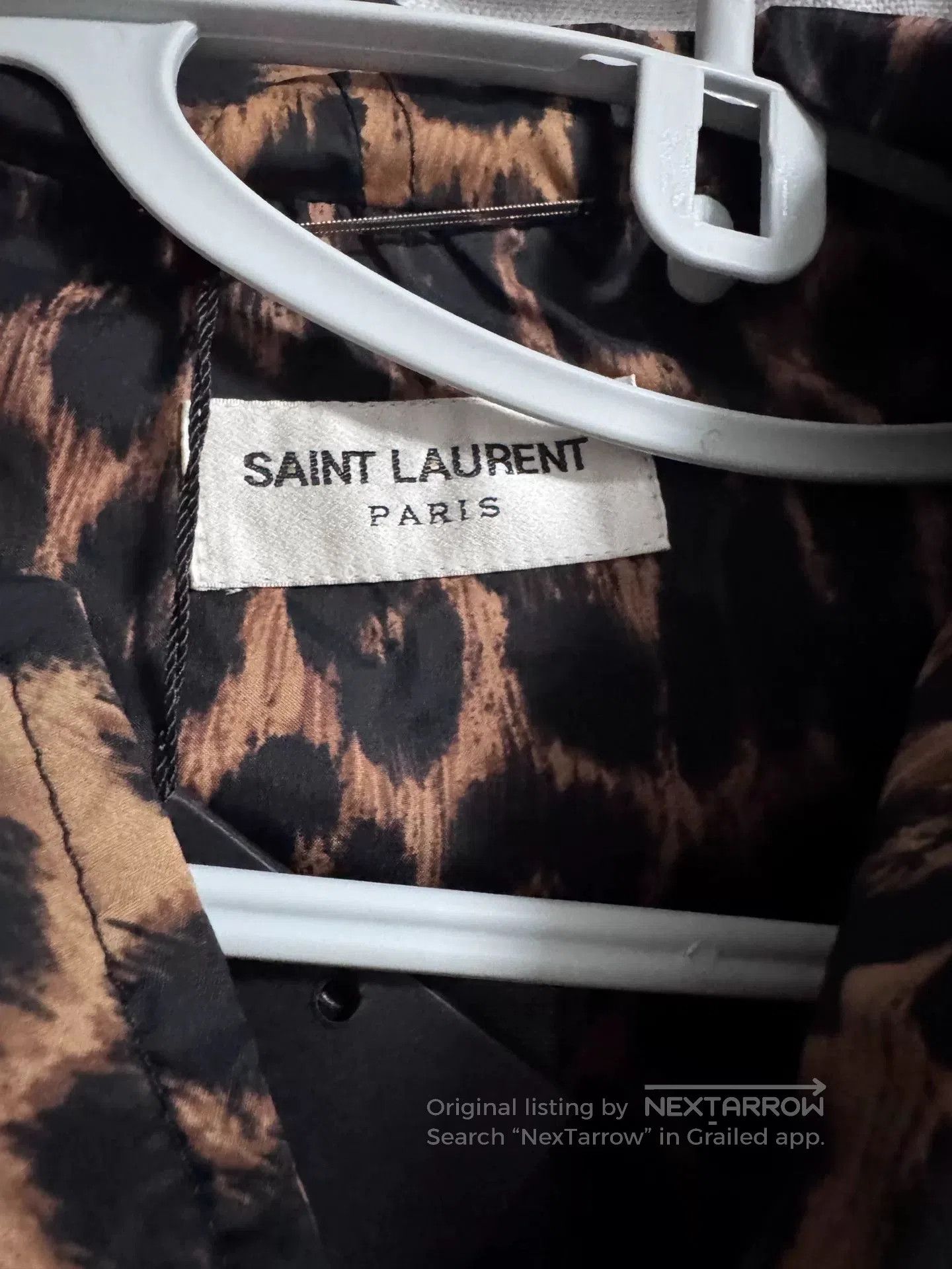 Saint Laurent Paris SAINT LAURENT Leopard Print Hooded Jacket. Size US M / EU 48-50 / 2 - 2 Thumbnail