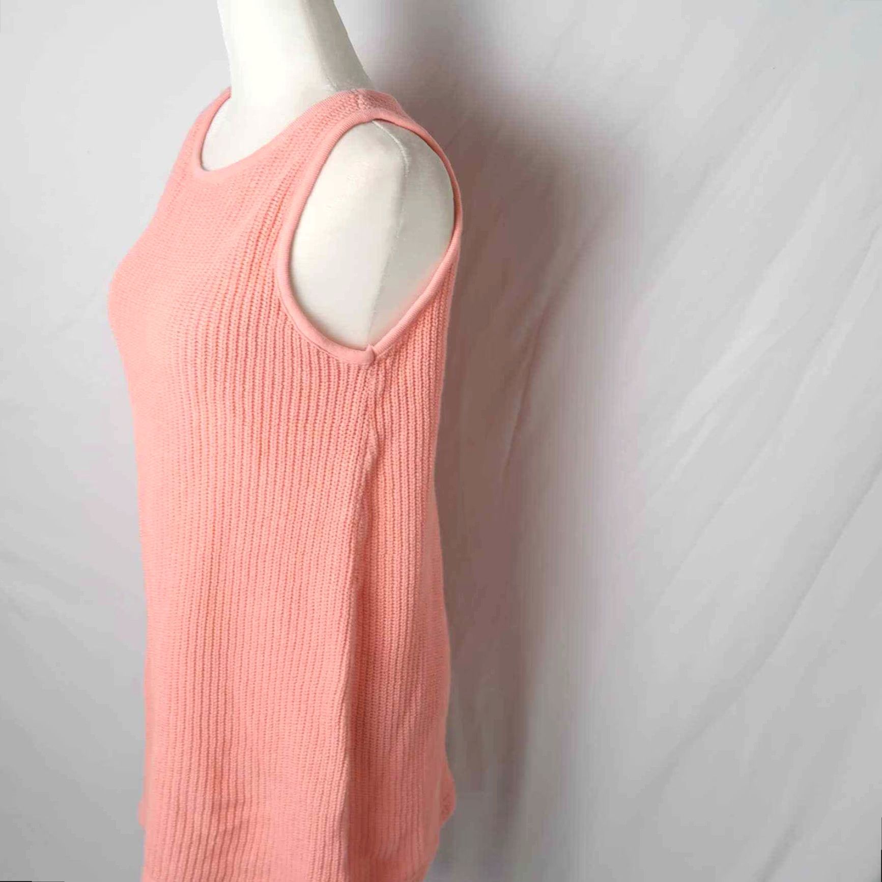 Vintage MODA International coral pink knit sleeveless mini dress M Women Cotton Short Sleeve-less? Not applicable Size M / US 6-8 / IT 42-44 - 3 Thumbnail