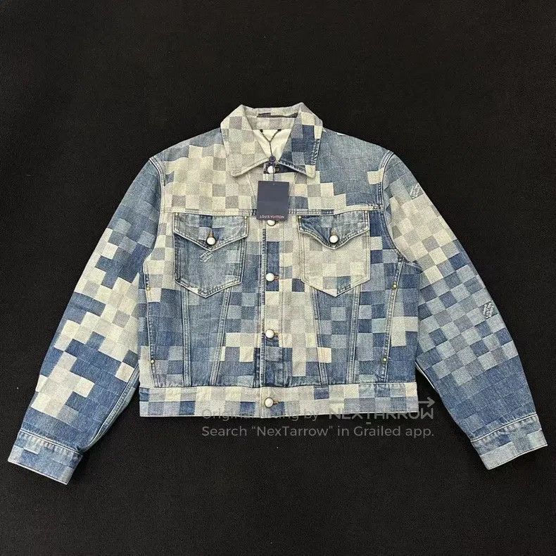 Louis Vuitton Louis Vuitton 24 checkerboard denim jacket Size US M / EU 48-50 / 2 - 1 Thumbnail