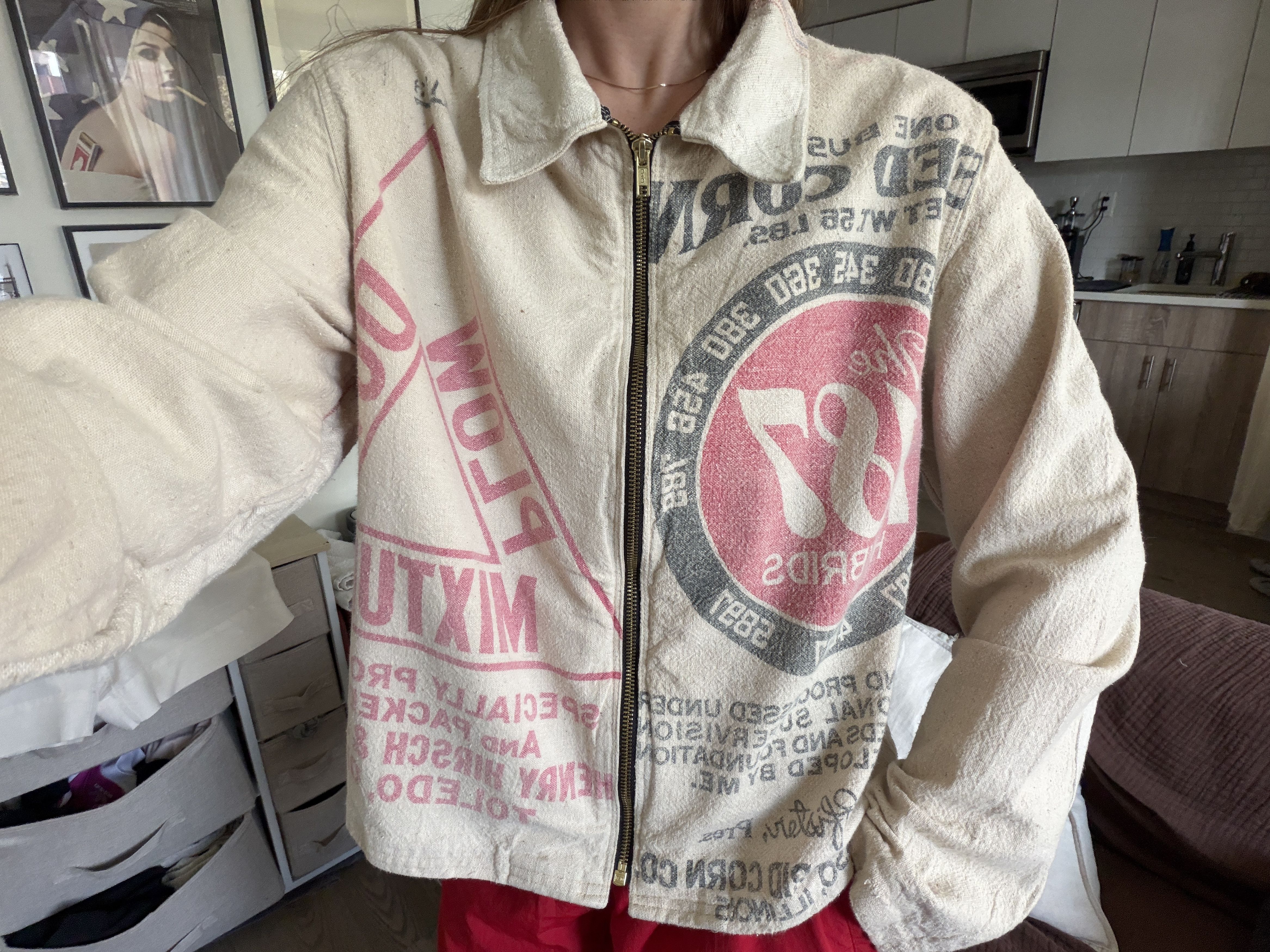 Other Assemblage Studio Co Feedsack Work Jacket size M Size US M / EU 48-50 / 2 - 4 Thumbnail