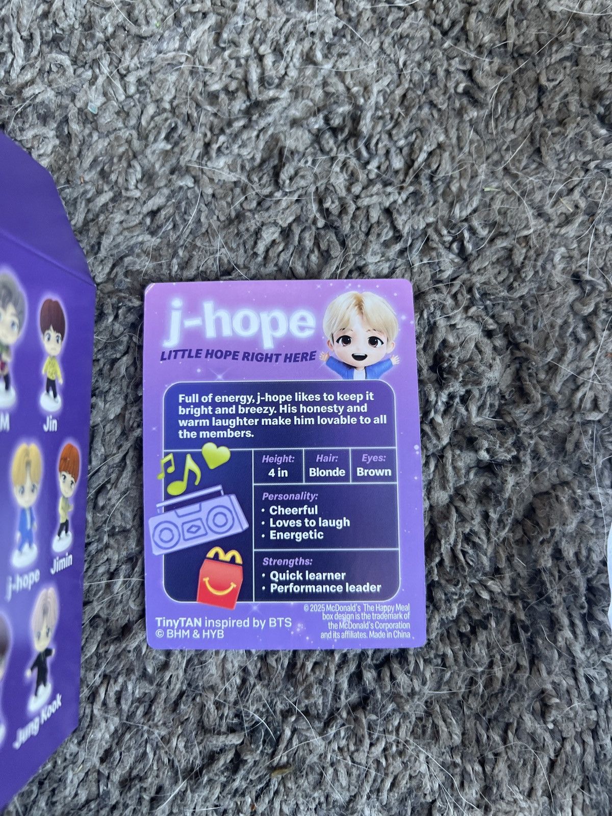Hypebeast 2025 McDonald’s TinyTAN J-Hope Figure Size ONE SIZE - 6 Thumbnail