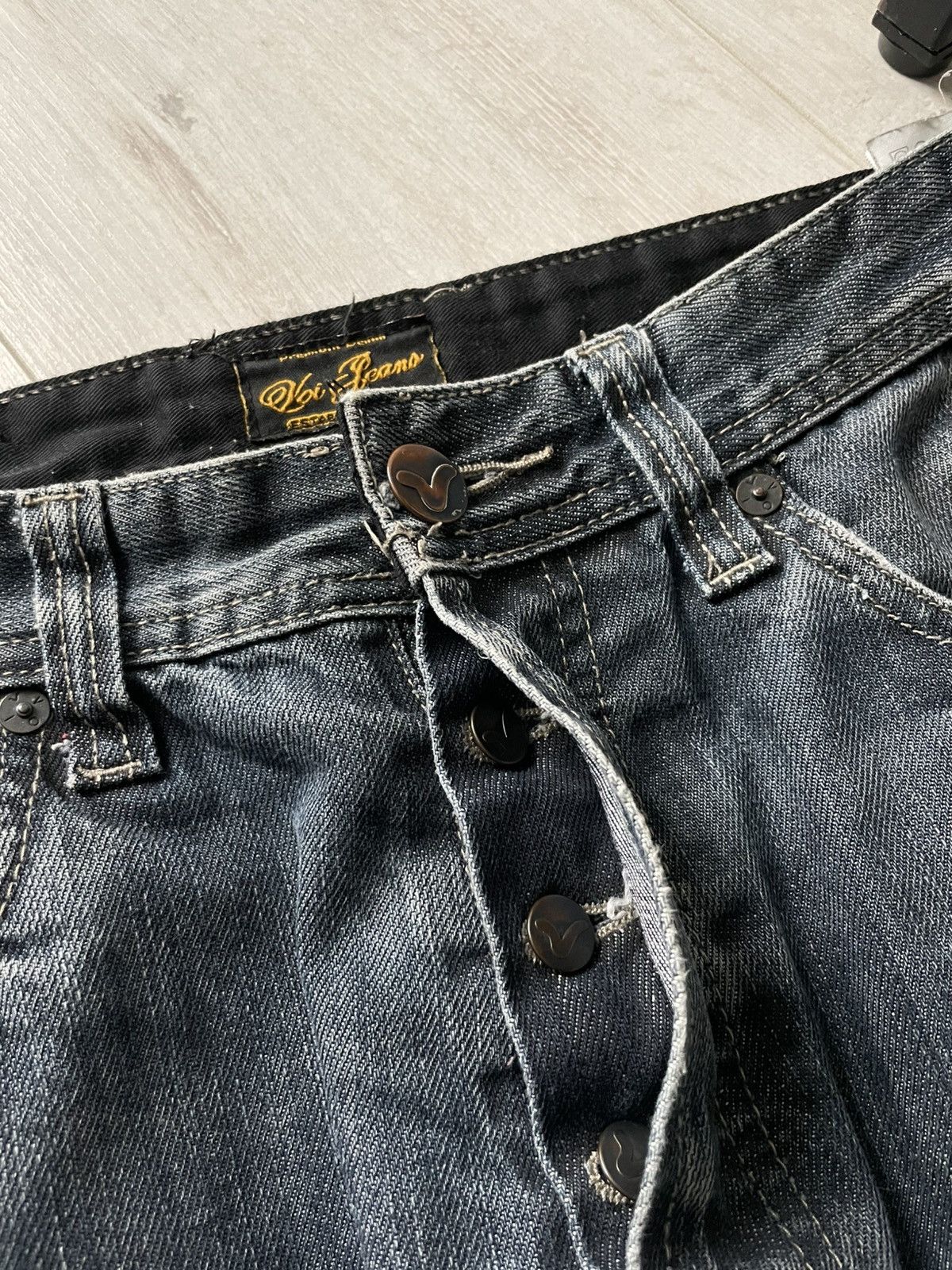Voi Jeans Vintage Y2K Voi Jeans Denim 00’s Strass Logo Pants RARE Size US 32 / EU 48 - 10 Thumbnail