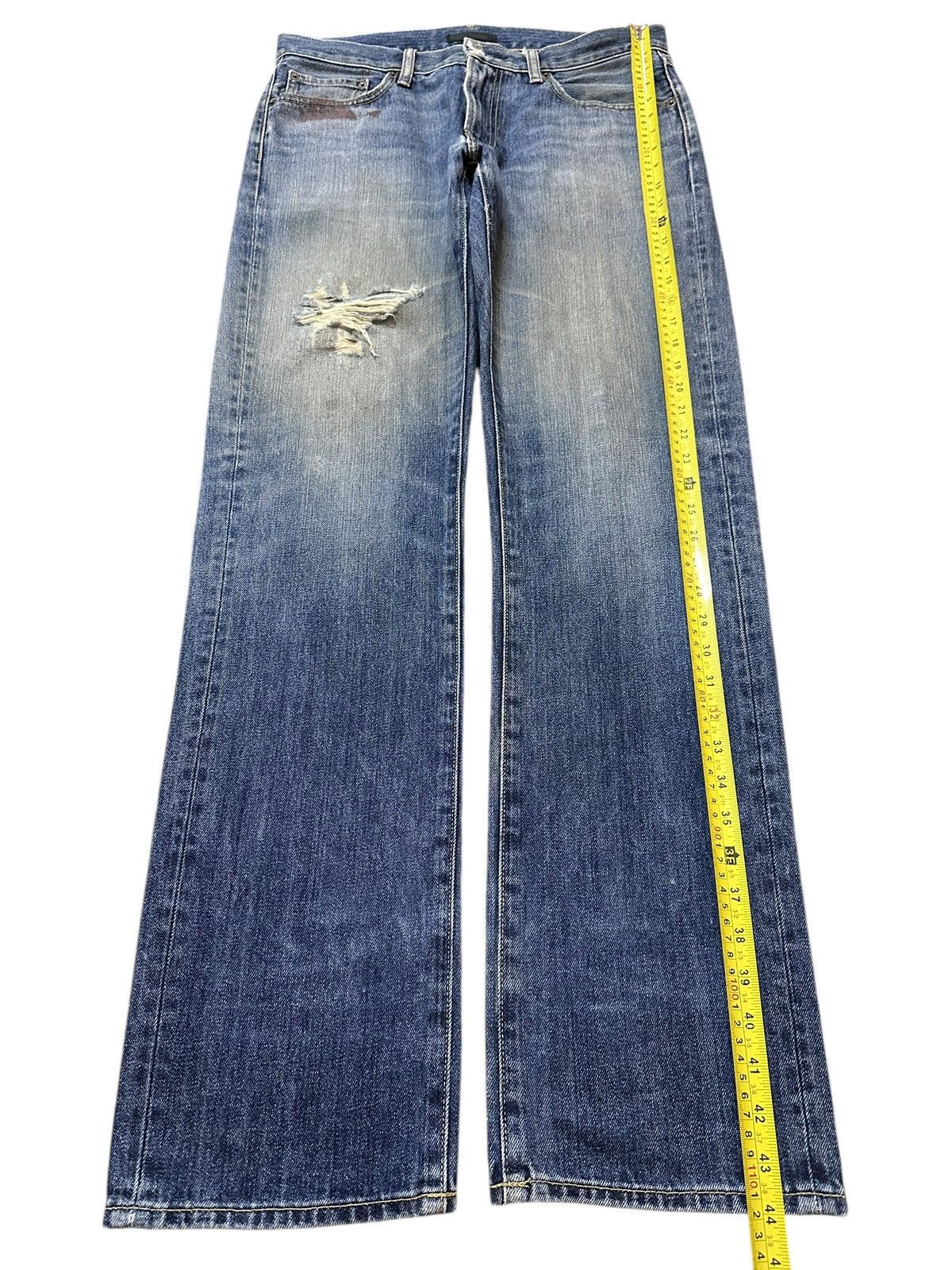 Uniqlo Vintage Japanese Uniqlo Faded Wash Distress Style Jeans Size US 34 / EU 50 - 12 Thumbnail